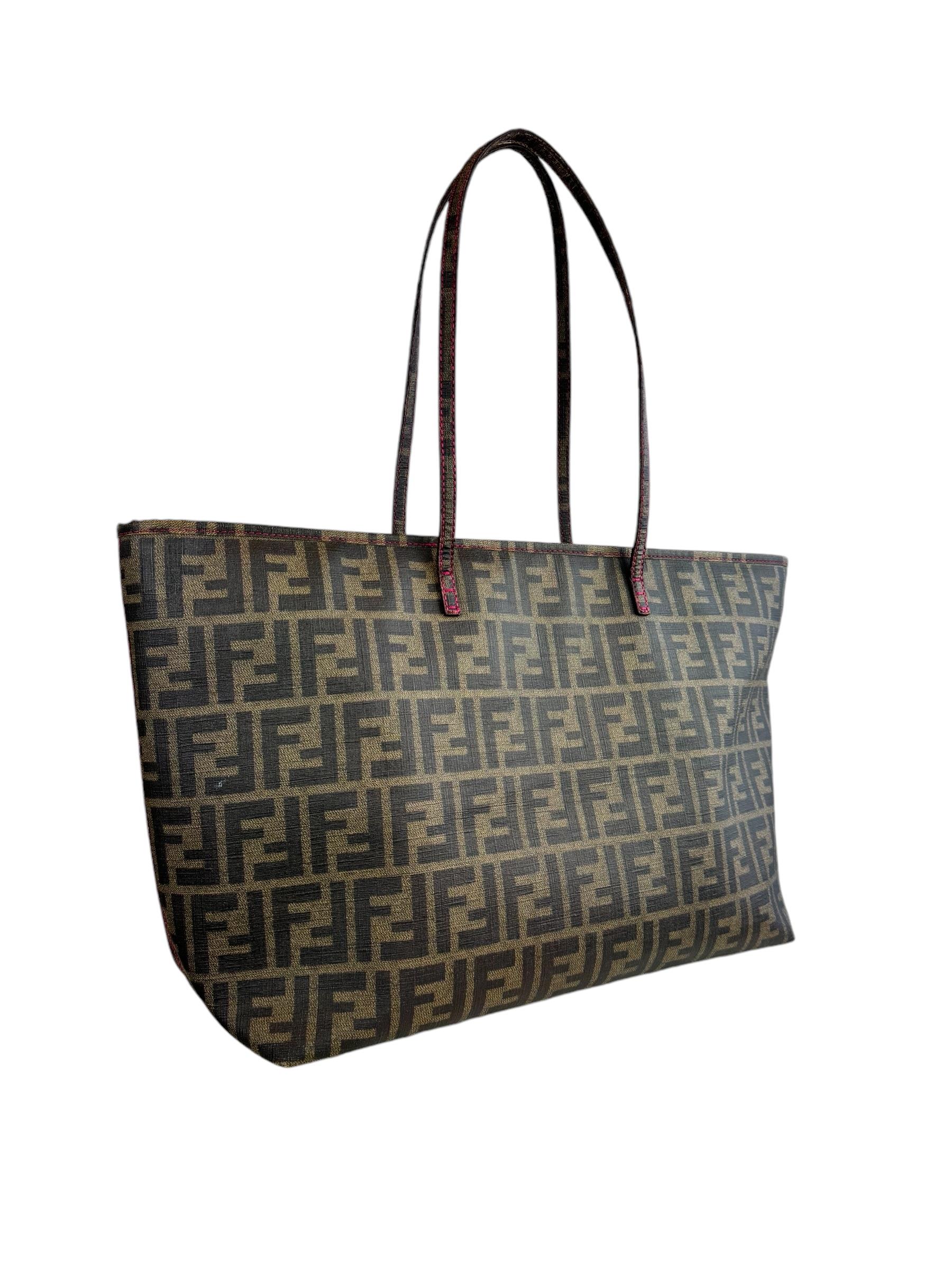 FENDI ZUCCA MONOGRAM TOTE BAG
