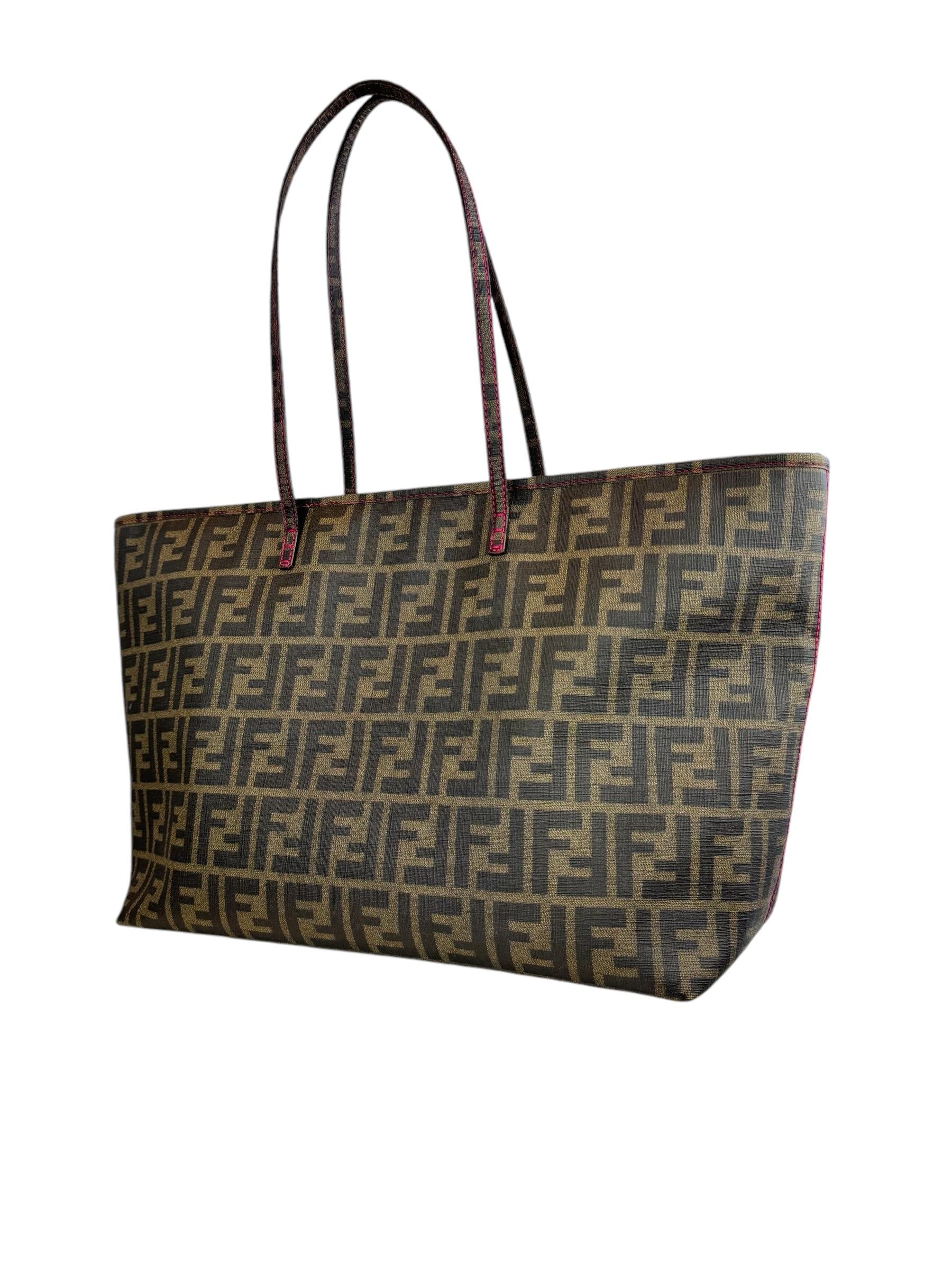 FENDI ZUCCA MONOGRAM TOTE BAG
