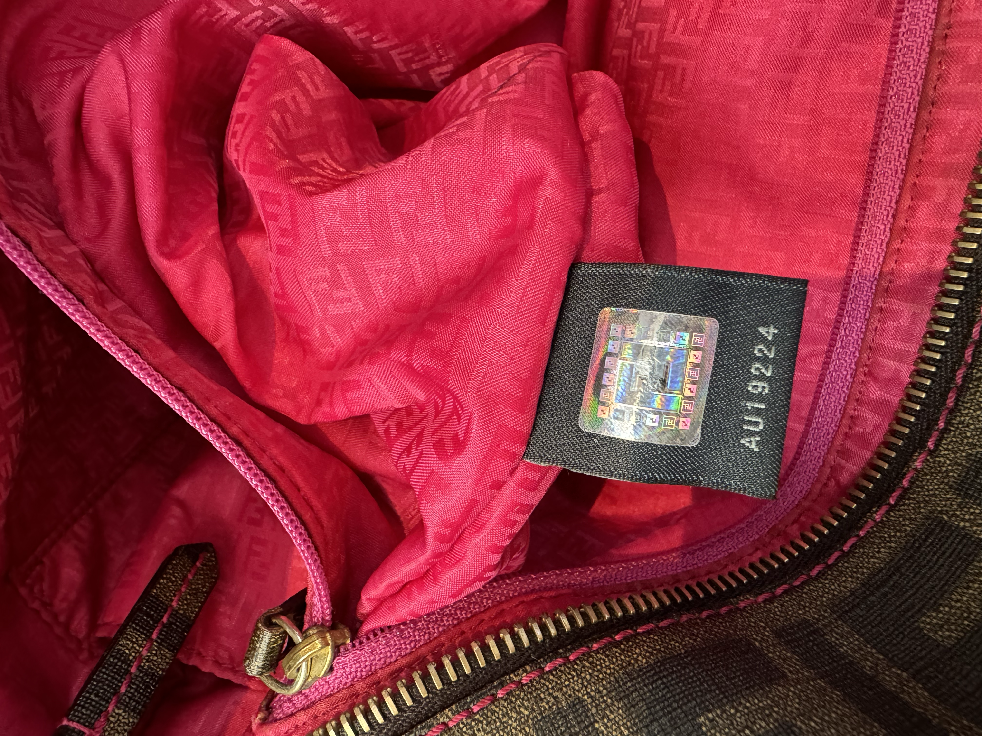 FENDI ZUCCA MONOGRAM TOTE BAG