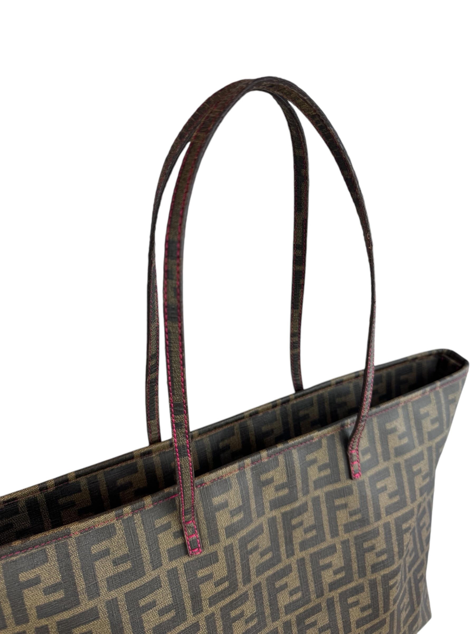 FENDI ZUCCA MONOGRAM TOTE BAG