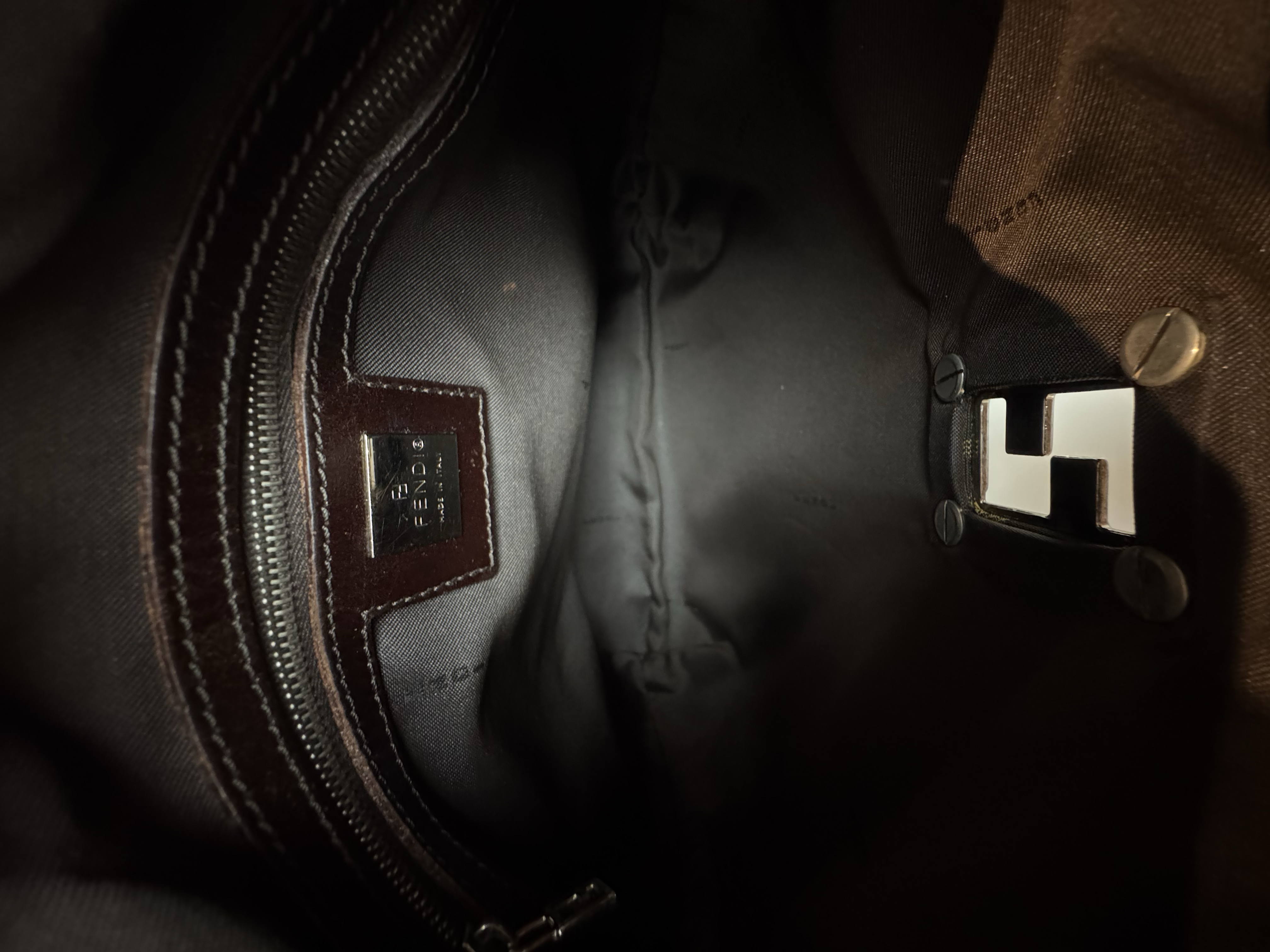FENDI ZUCCA SHOULDER BAG