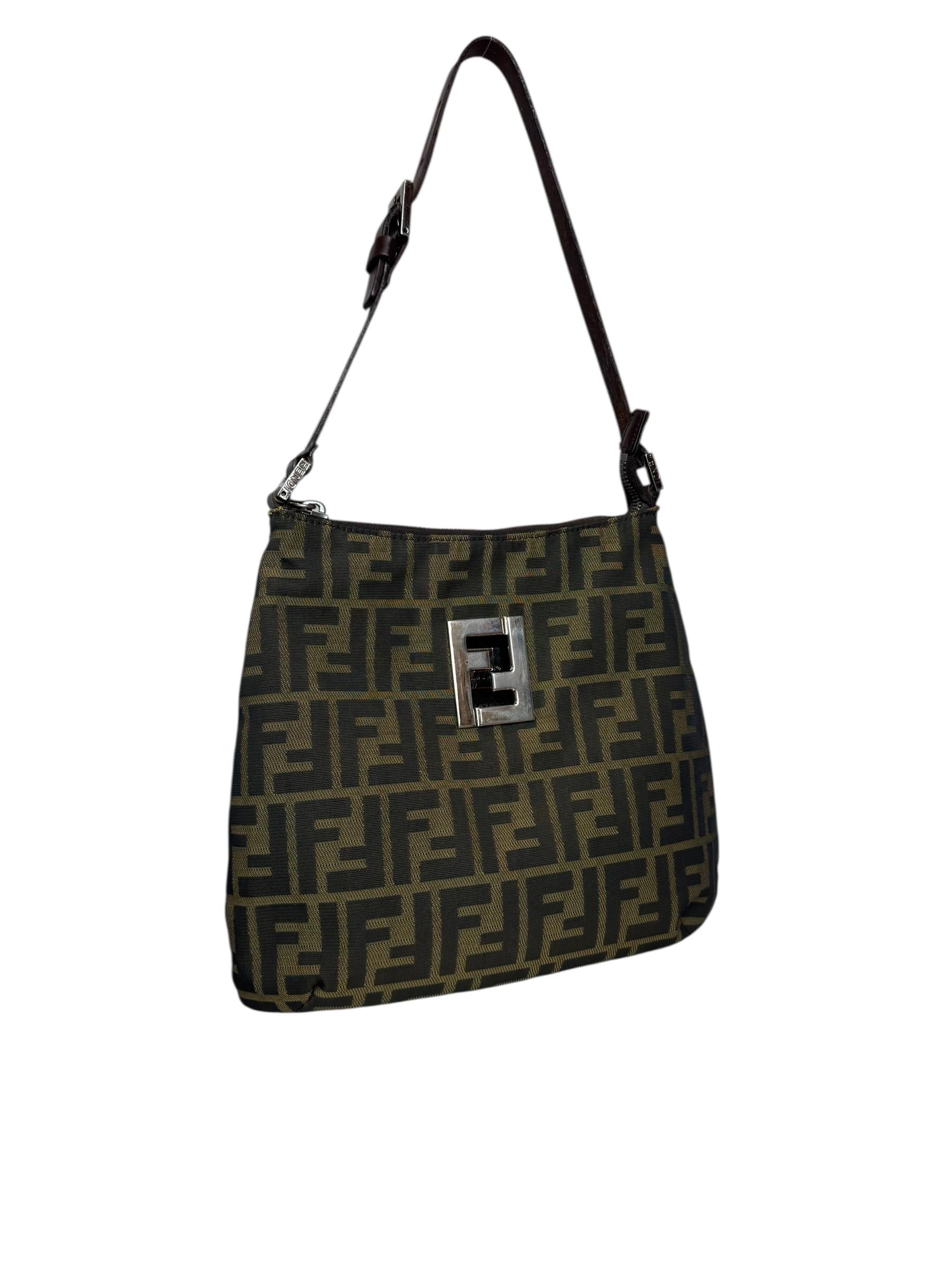 FENDI ZUCCA SHOULDER BAG