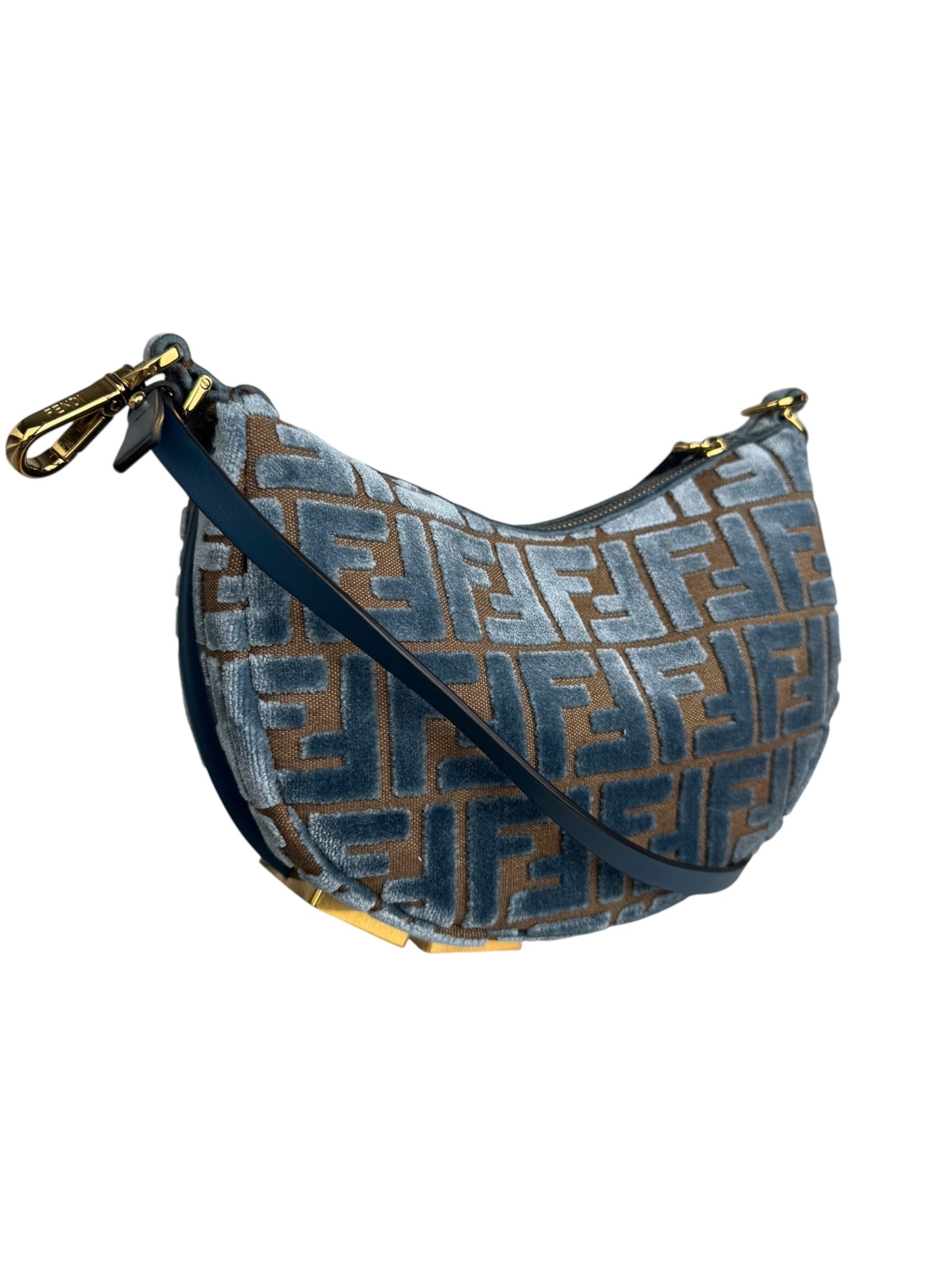 FENDI ZUCCA VELVET GRAPHY BAG