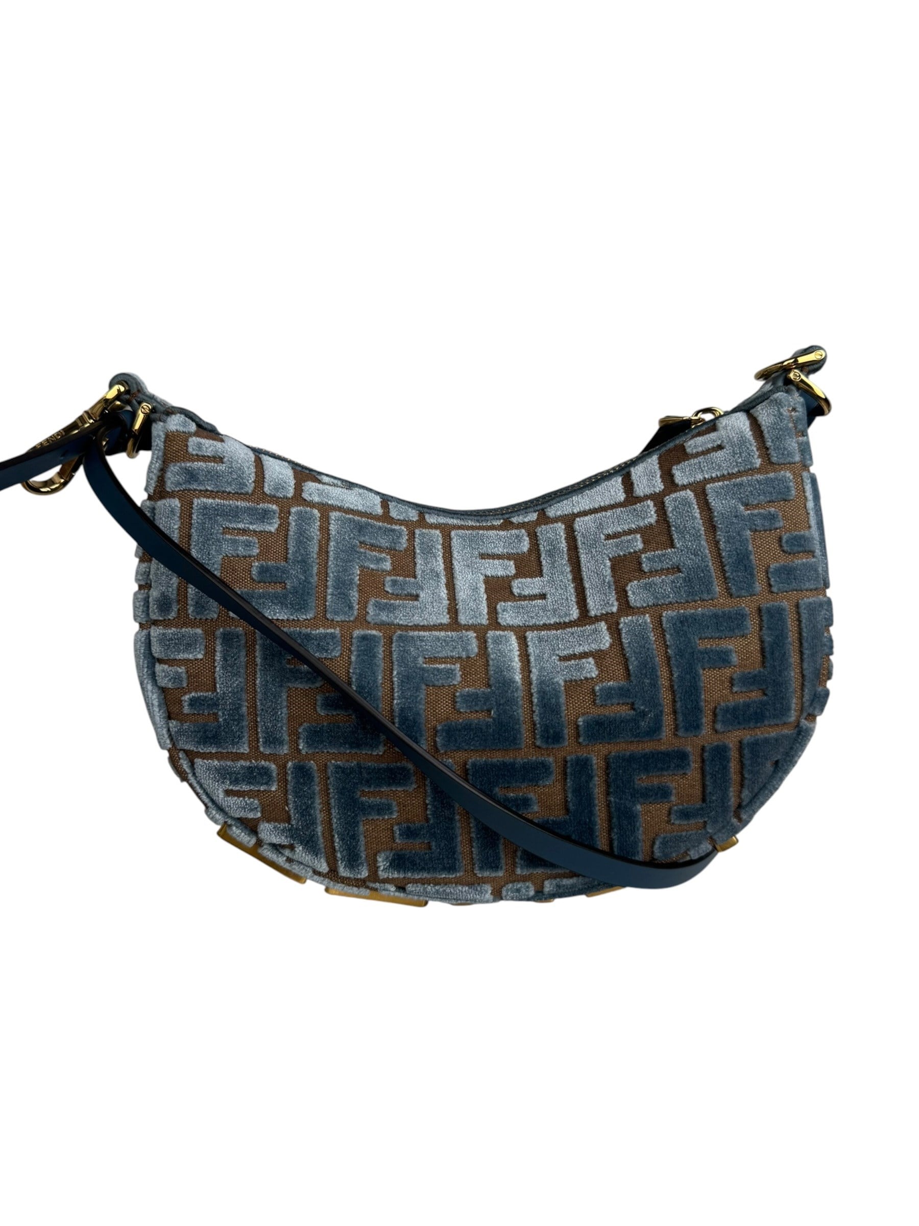 FENDI ZUCCA VELVET GRAPHY BAG