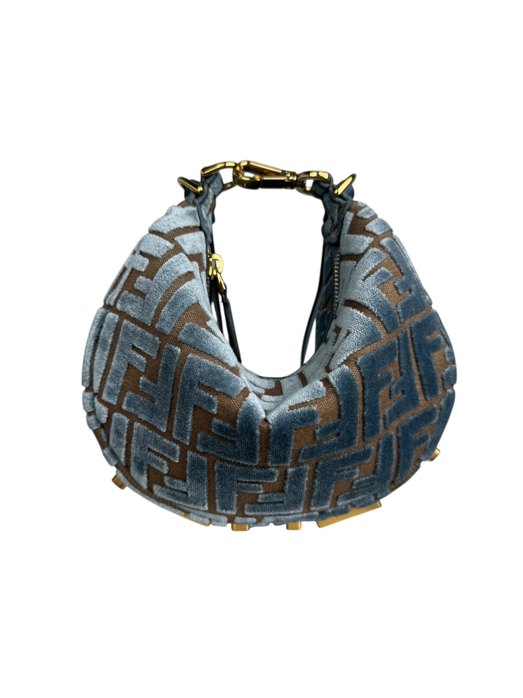 FENDI ZUCCA VELVET GRAPHY BAG