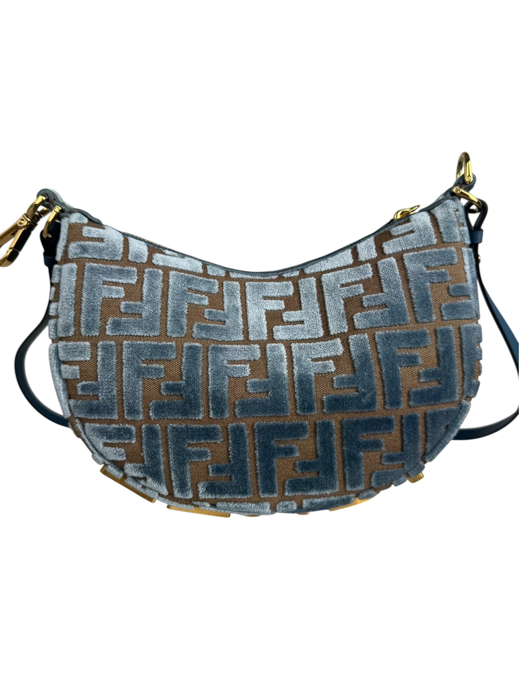 FENDI ZUCCA VELVET GRAPHY BAG
