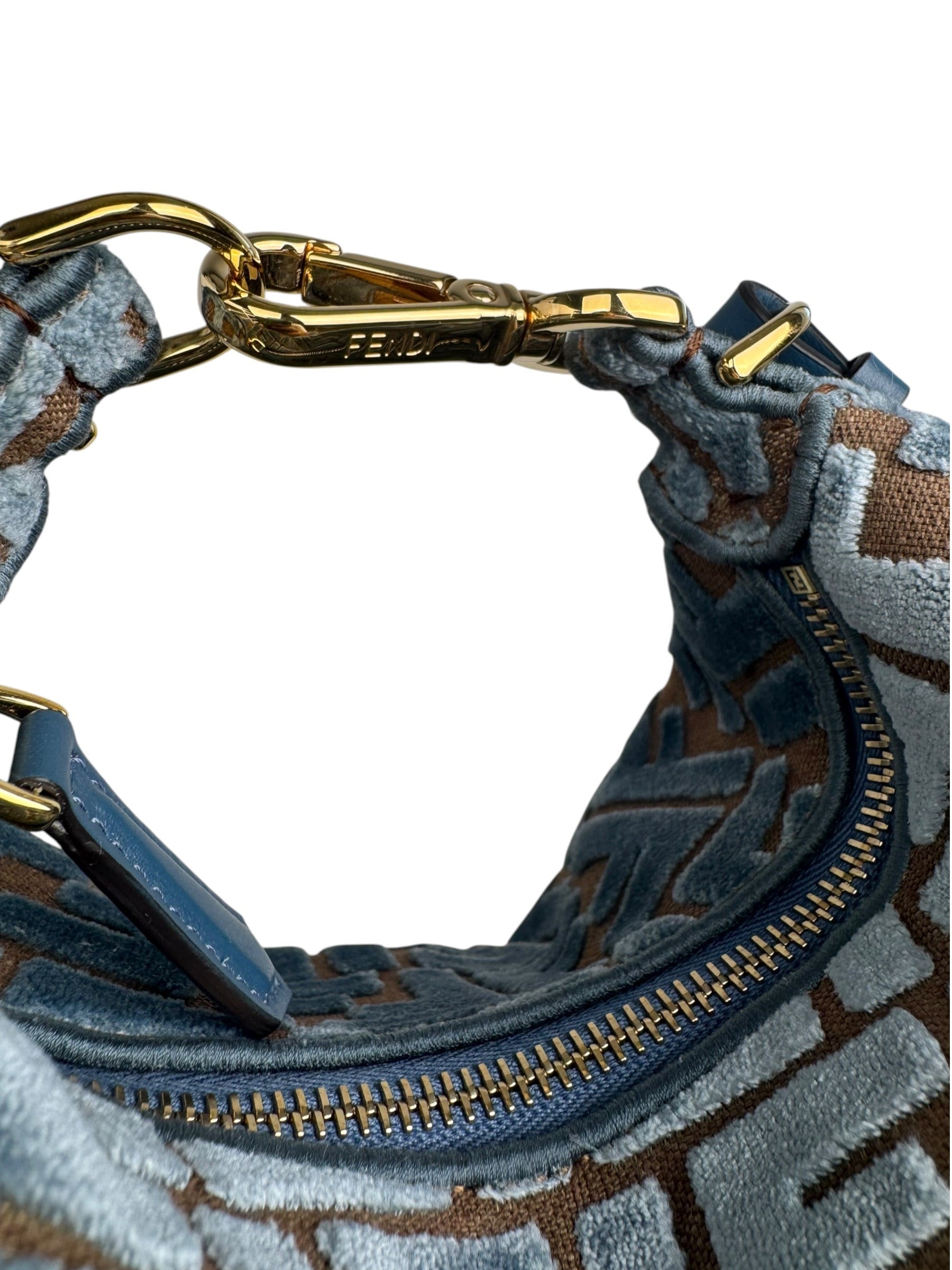 FENDI ZUCCA VELVET GRAPHY BAG