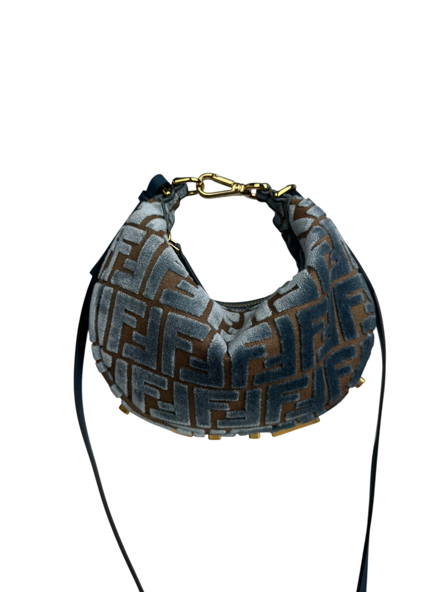 FENDI ZUCCA VELVET GRAPHY BAG