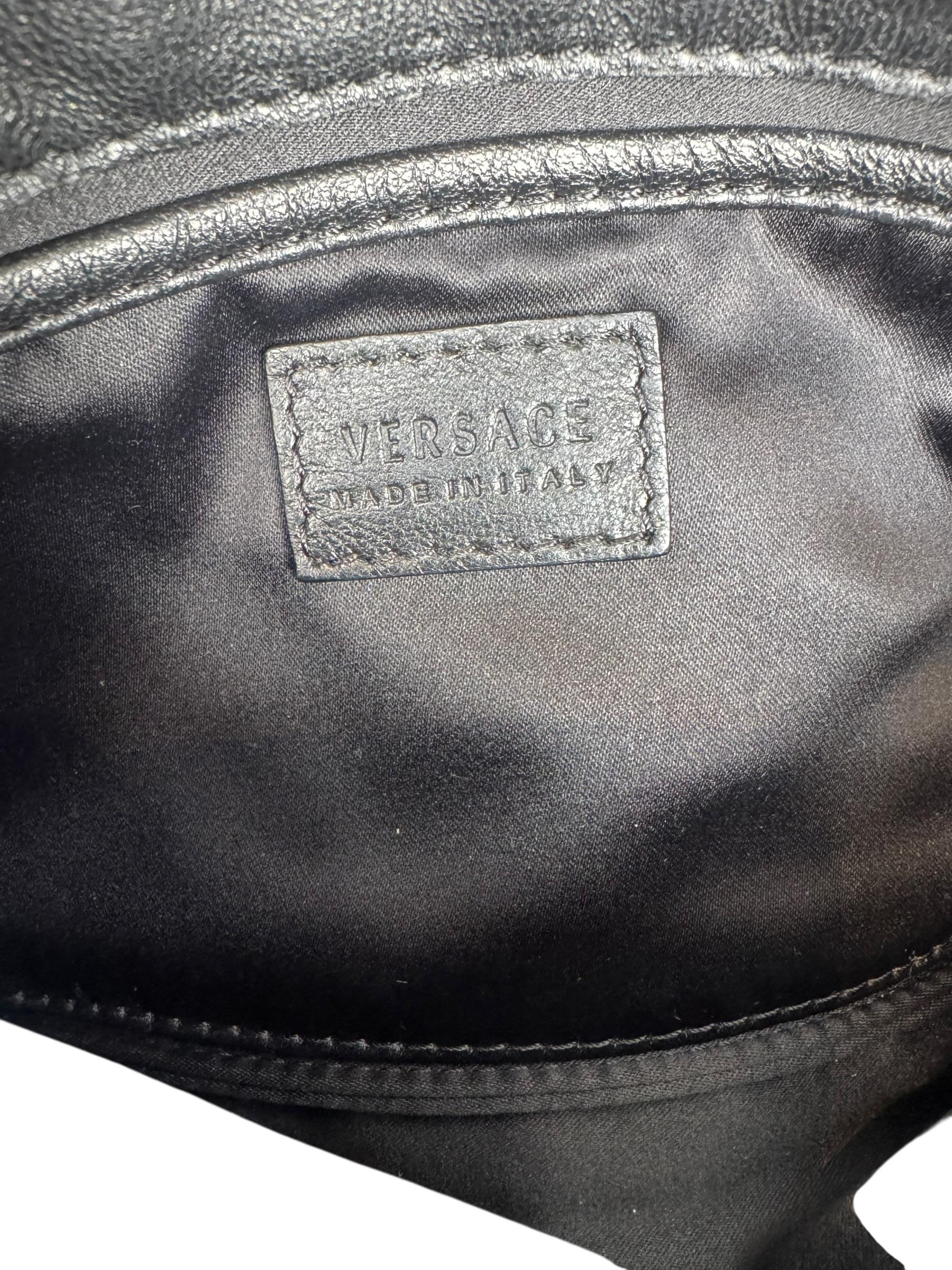 GIANNI VERSACE LAMBSKIN MEDUSA MINI CHAIN BAG