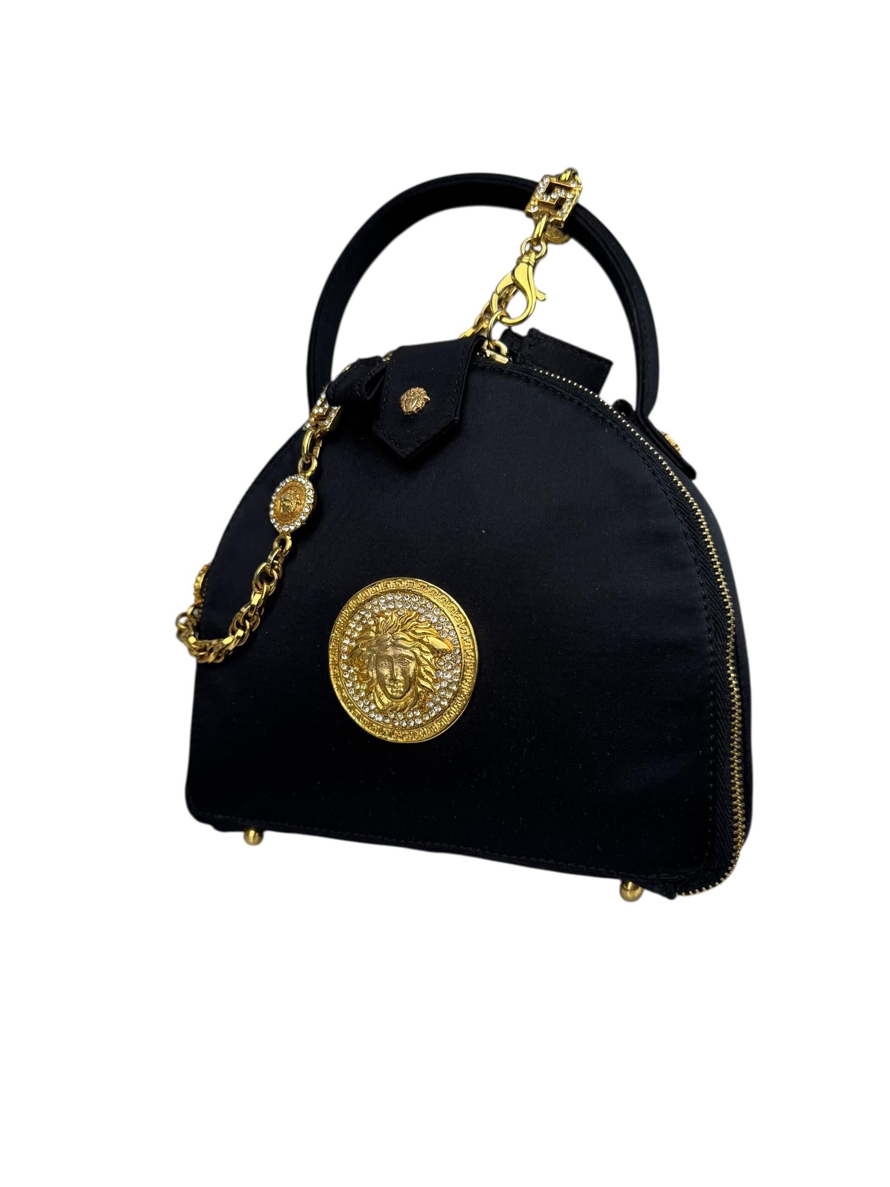 GIANNI VERSACE MEDUSA SATIN BAG