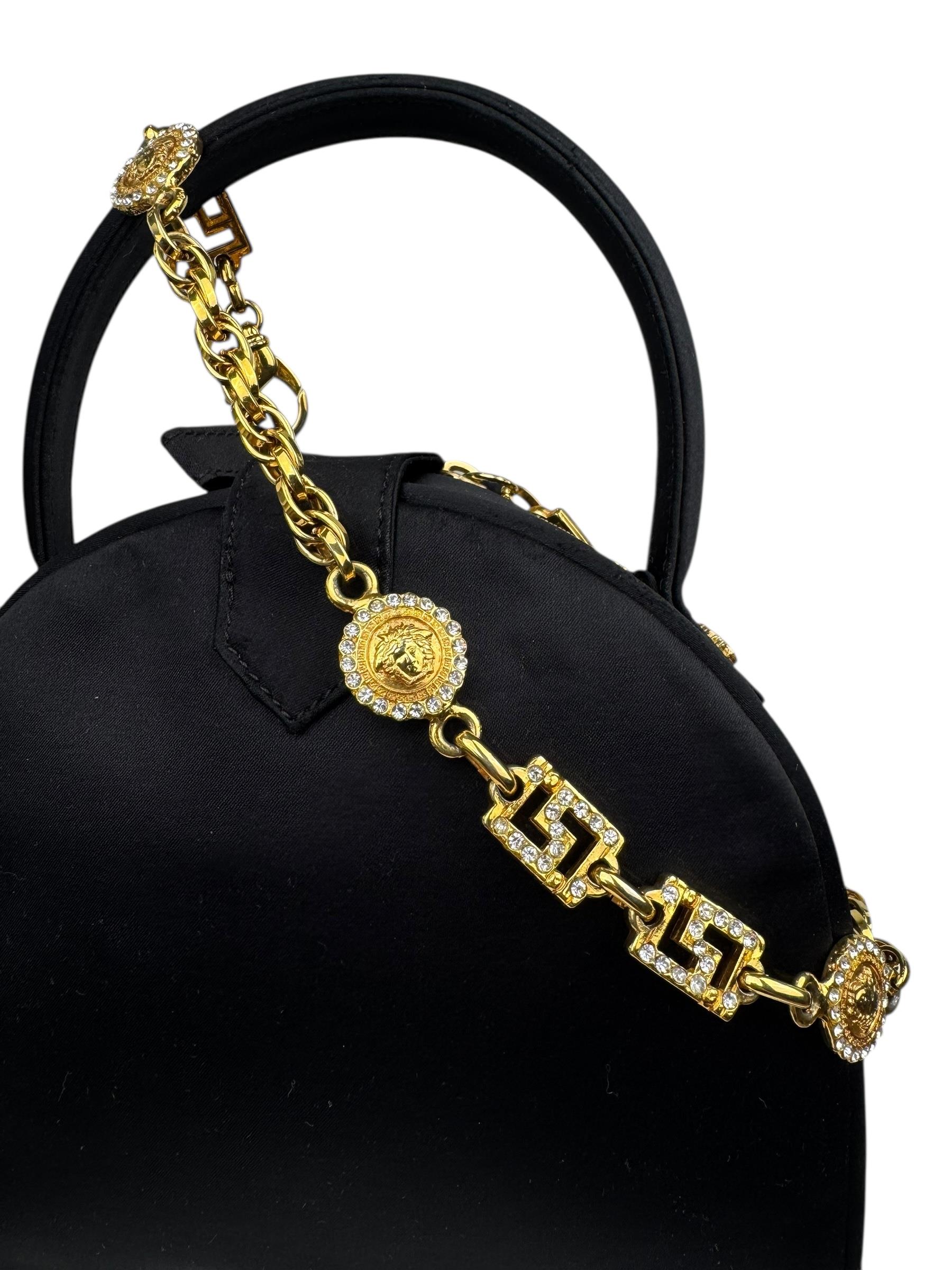 GIANNI VERSACE MEDUSA SATIN BAG