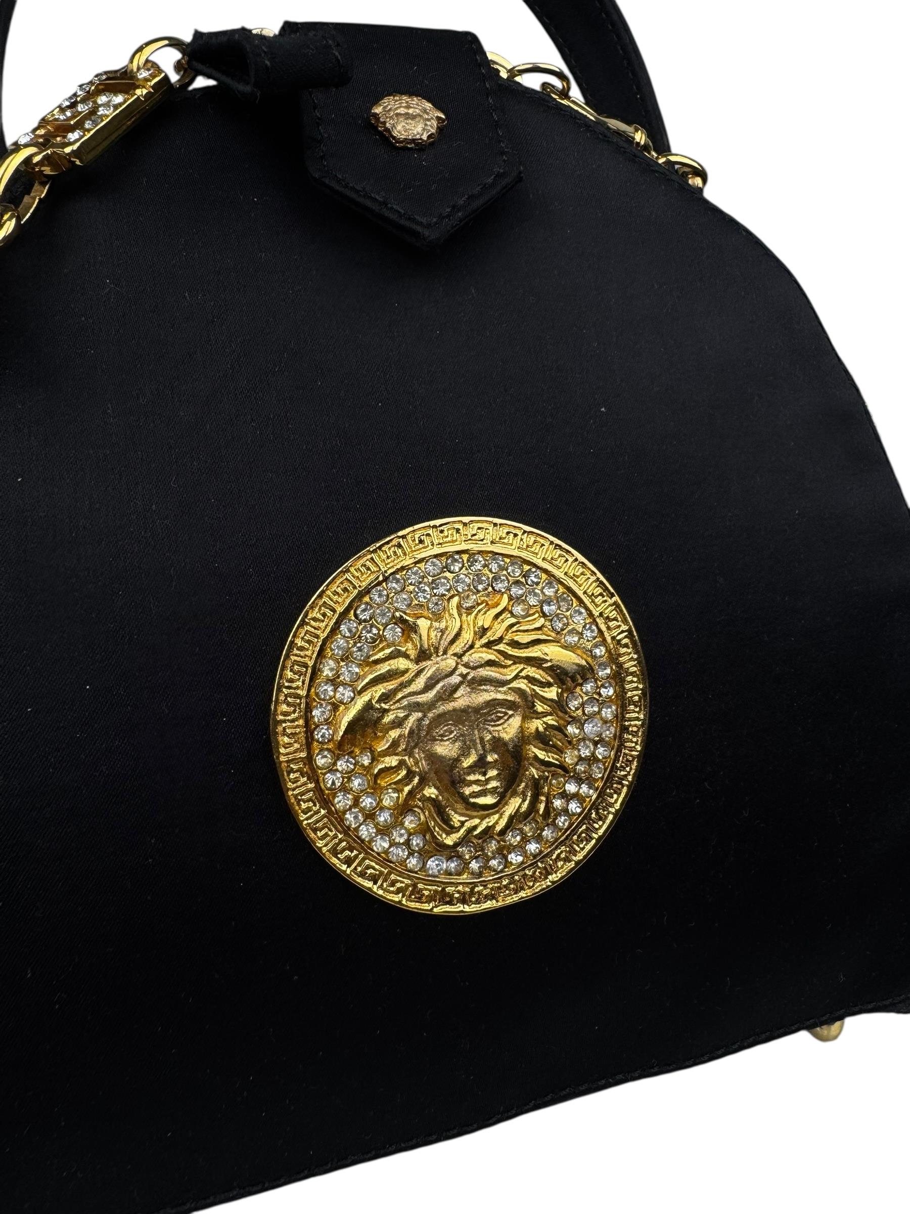 GIANNI VERSACE MEDUSA SATIN BAG