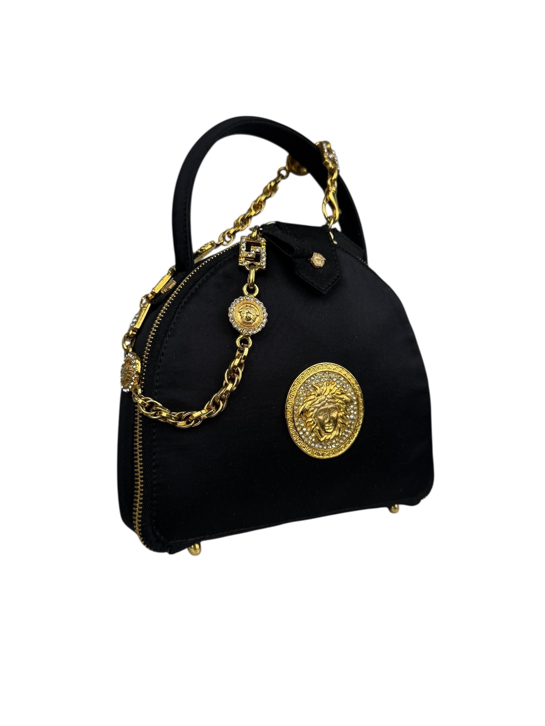 GIANNI VERSACE MEDUSA SATIN BAG
