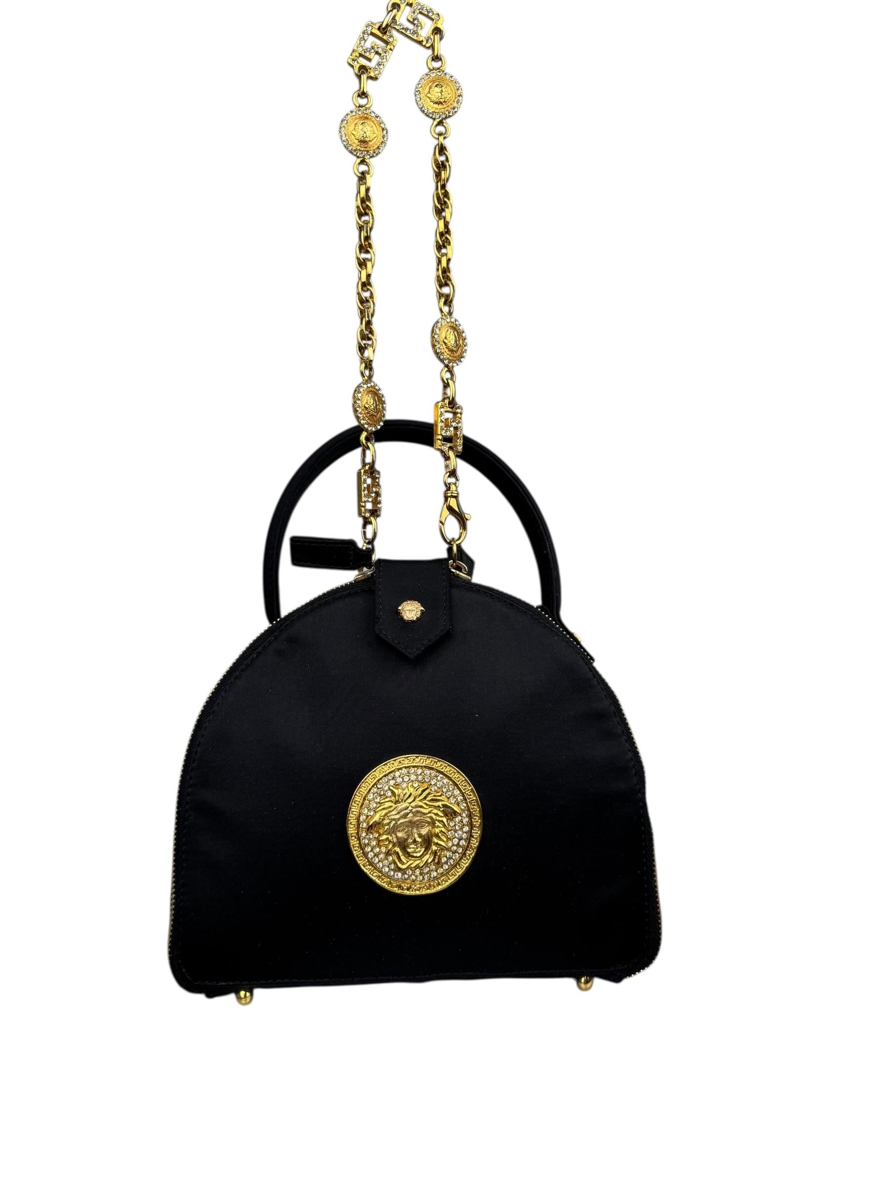 GIANNI VERSACE MEDUSA SATIN BAG