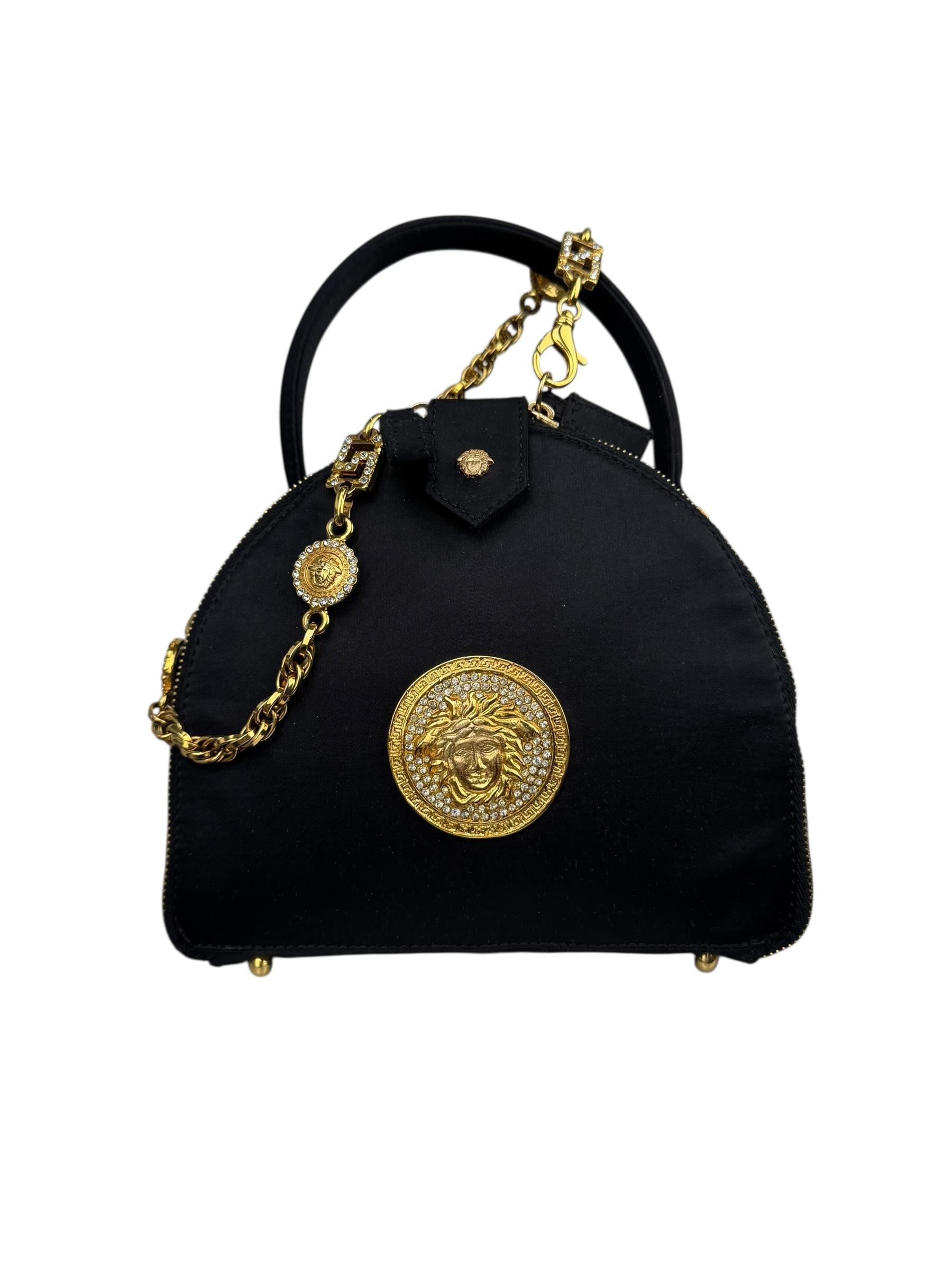 GIANNI VERSACE MEDUSA SATIN BAG
