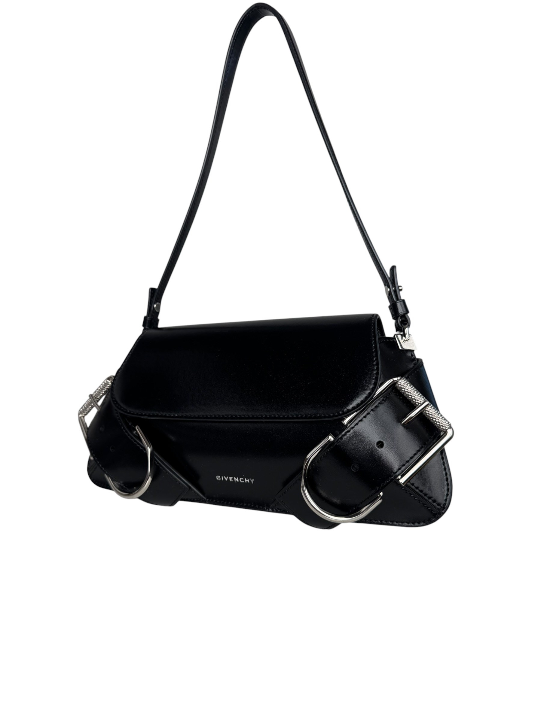 GIVENCHY VOYOU LEATHER SHOULDER BAG