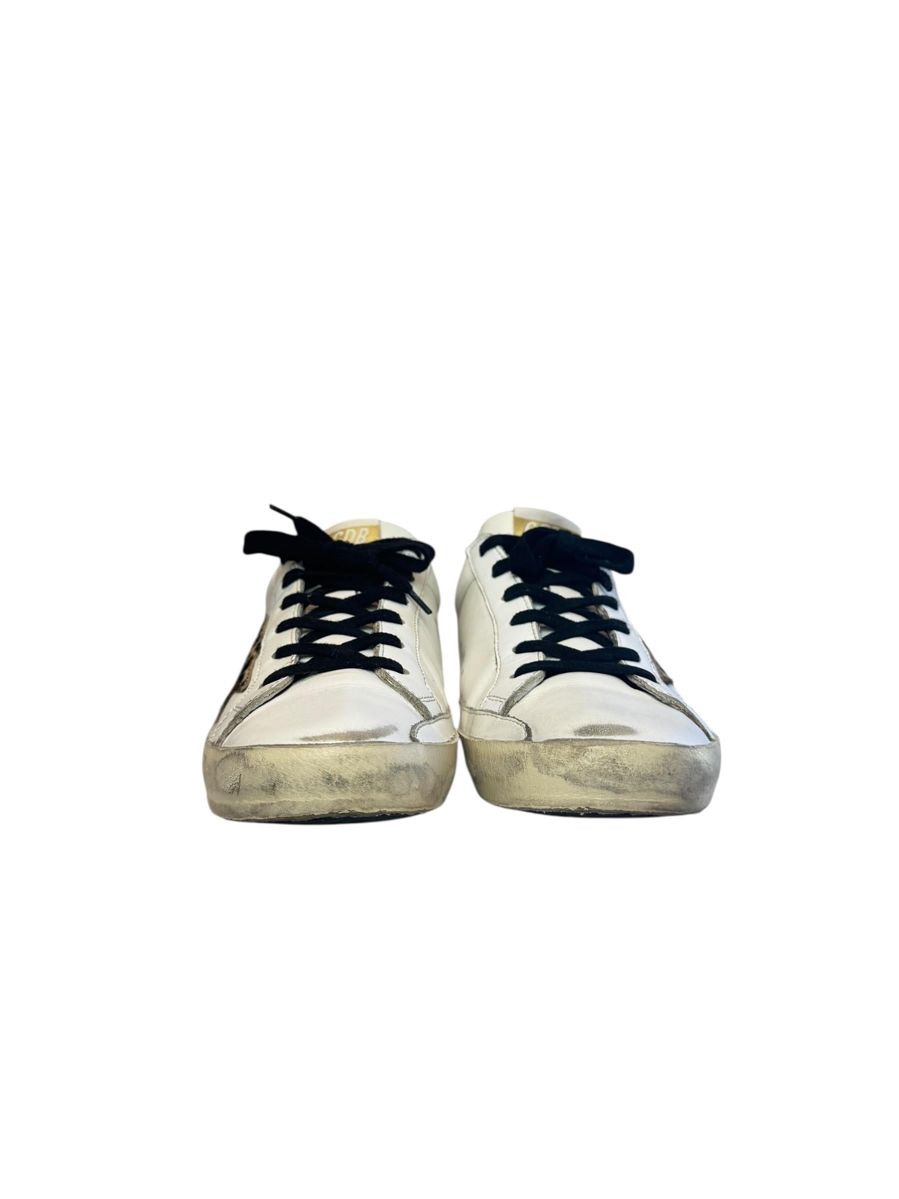 GOLDEN GOOSE LEOPARD SUPERSTAR SNEAKERS