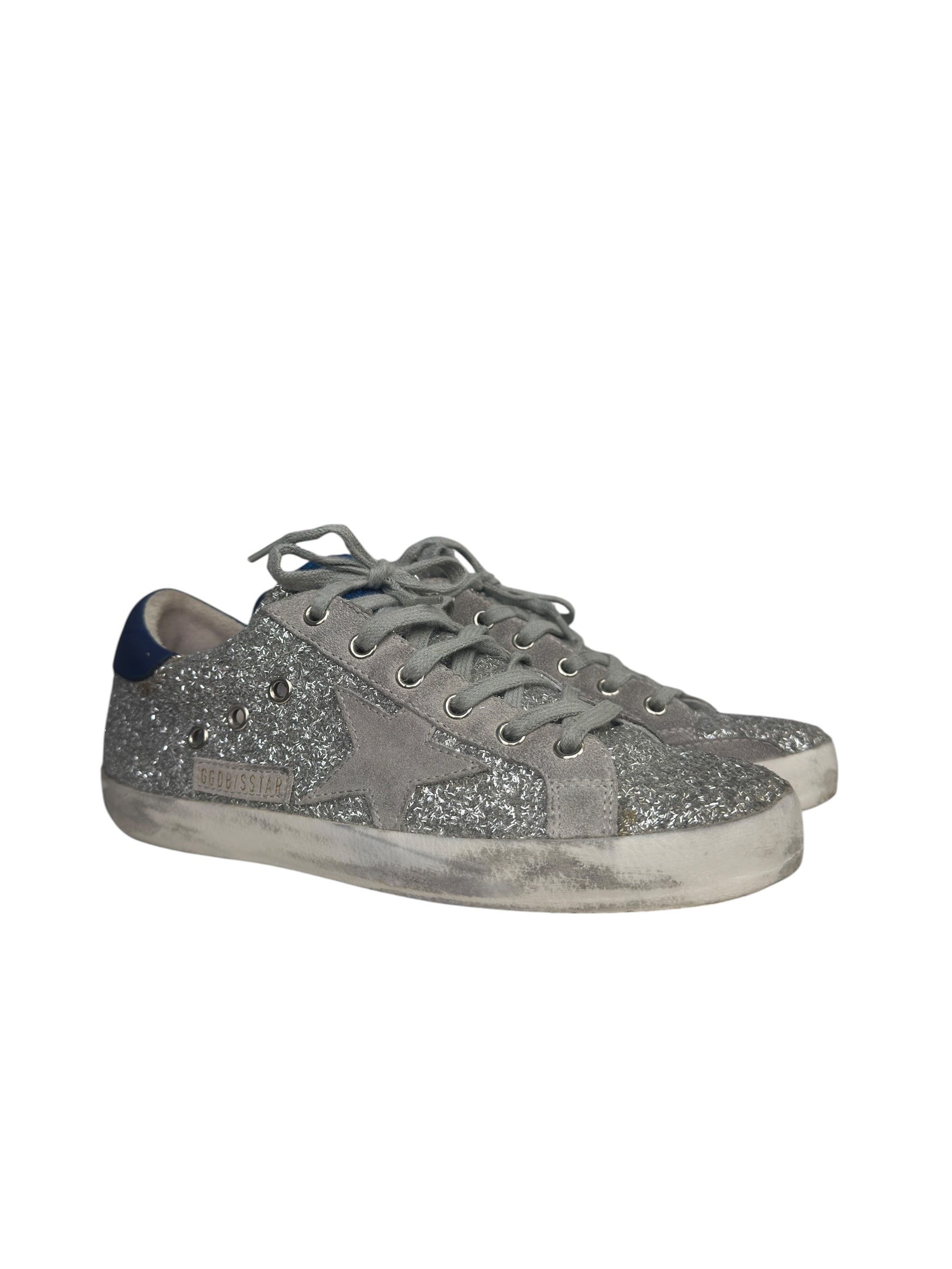 GOLDEN GOOSE SUPER STAR GLITTER SNEAKERS