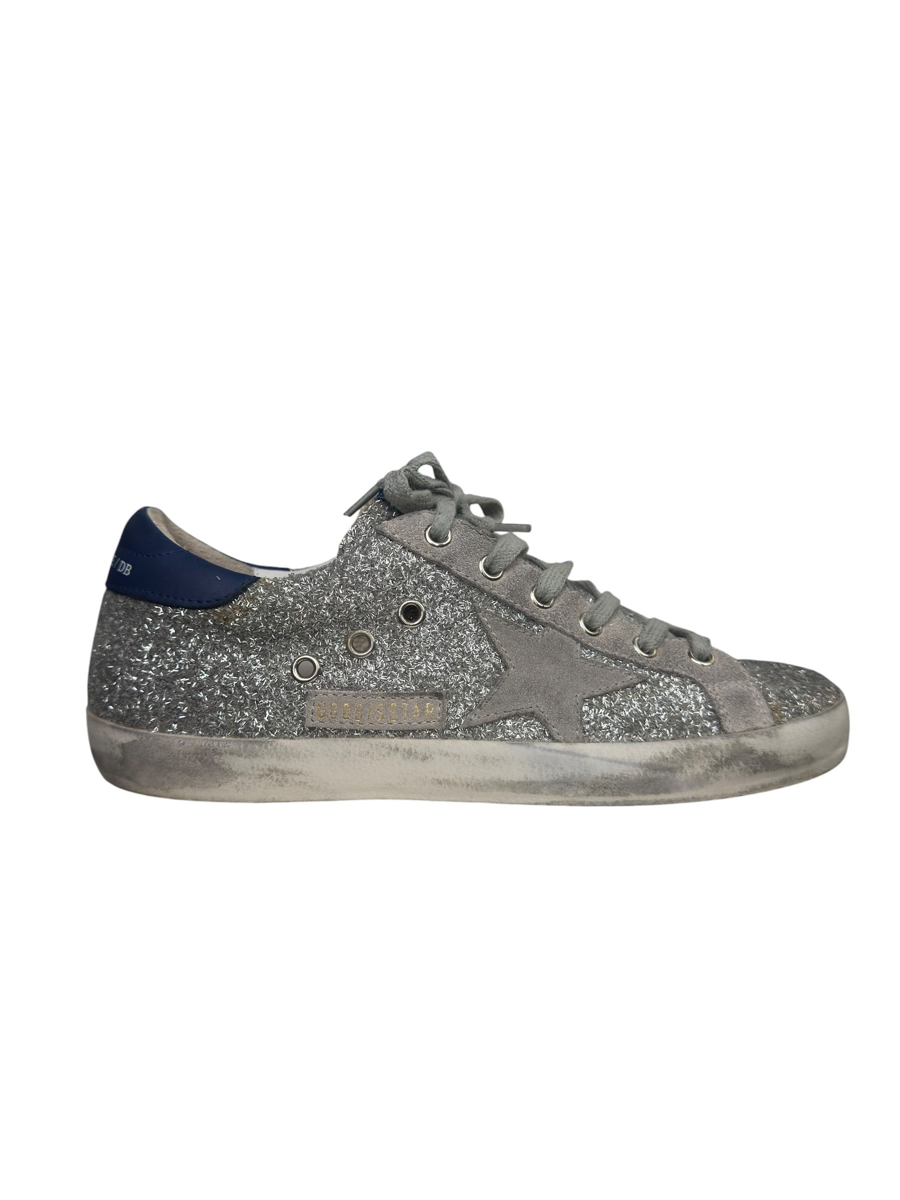 GOLDEN GOOSE SUPER STAR GLITTER SNEAKERS