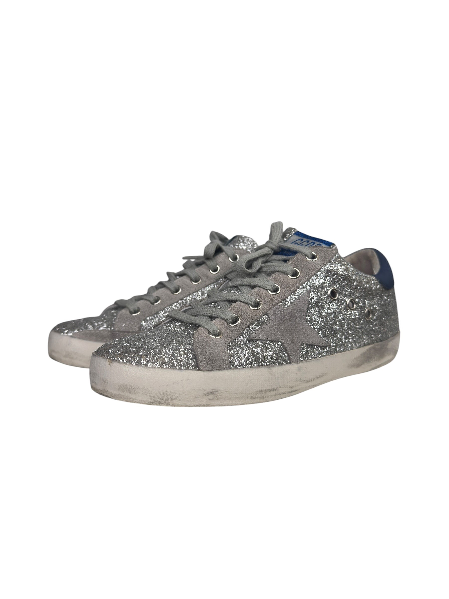 GOLDEN GOOSE SUPER STAR GLITTER SNEAKERS