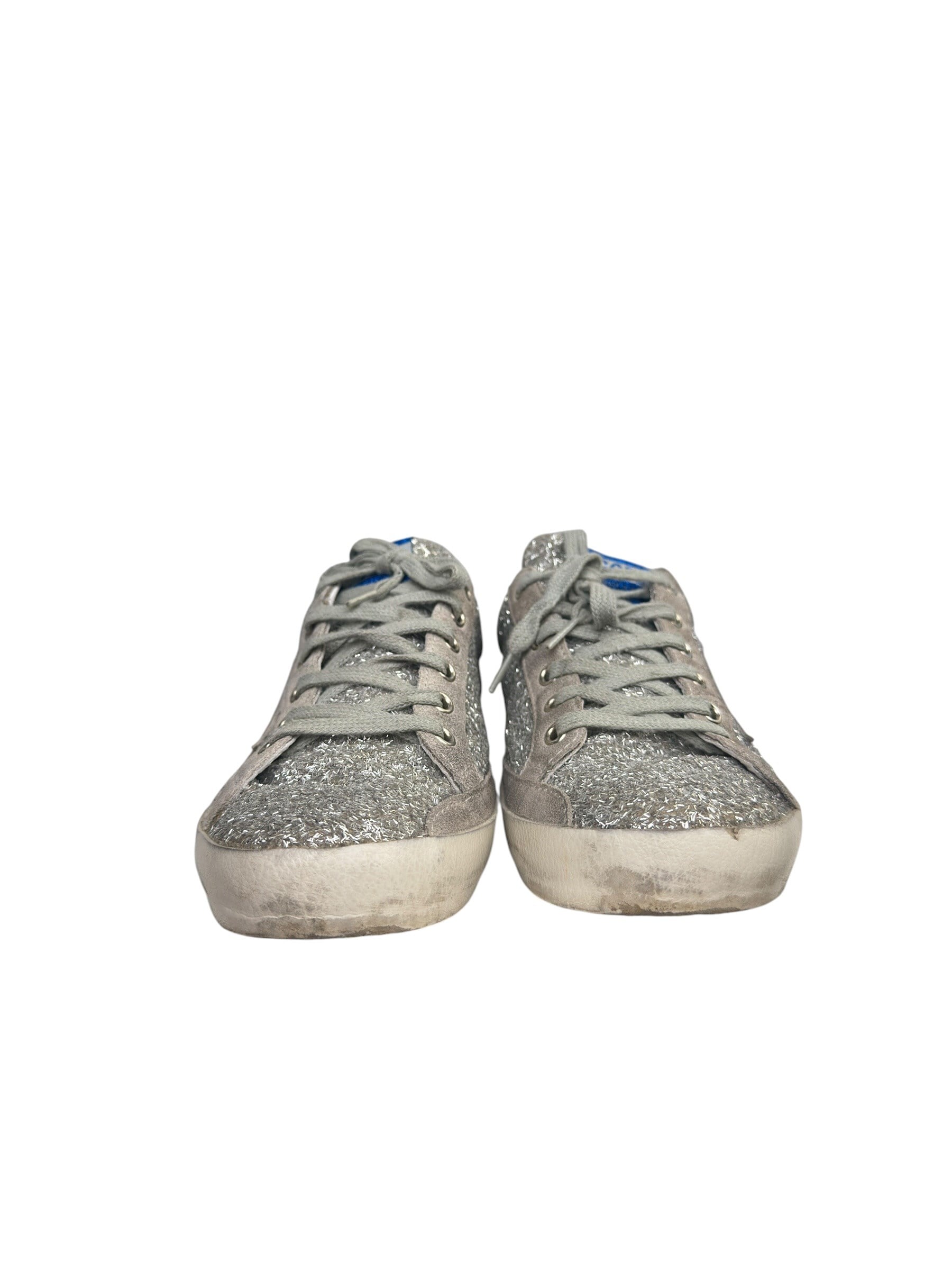 GOLDEN GOOSE SUPER STAR GLITTER SNEAKERS