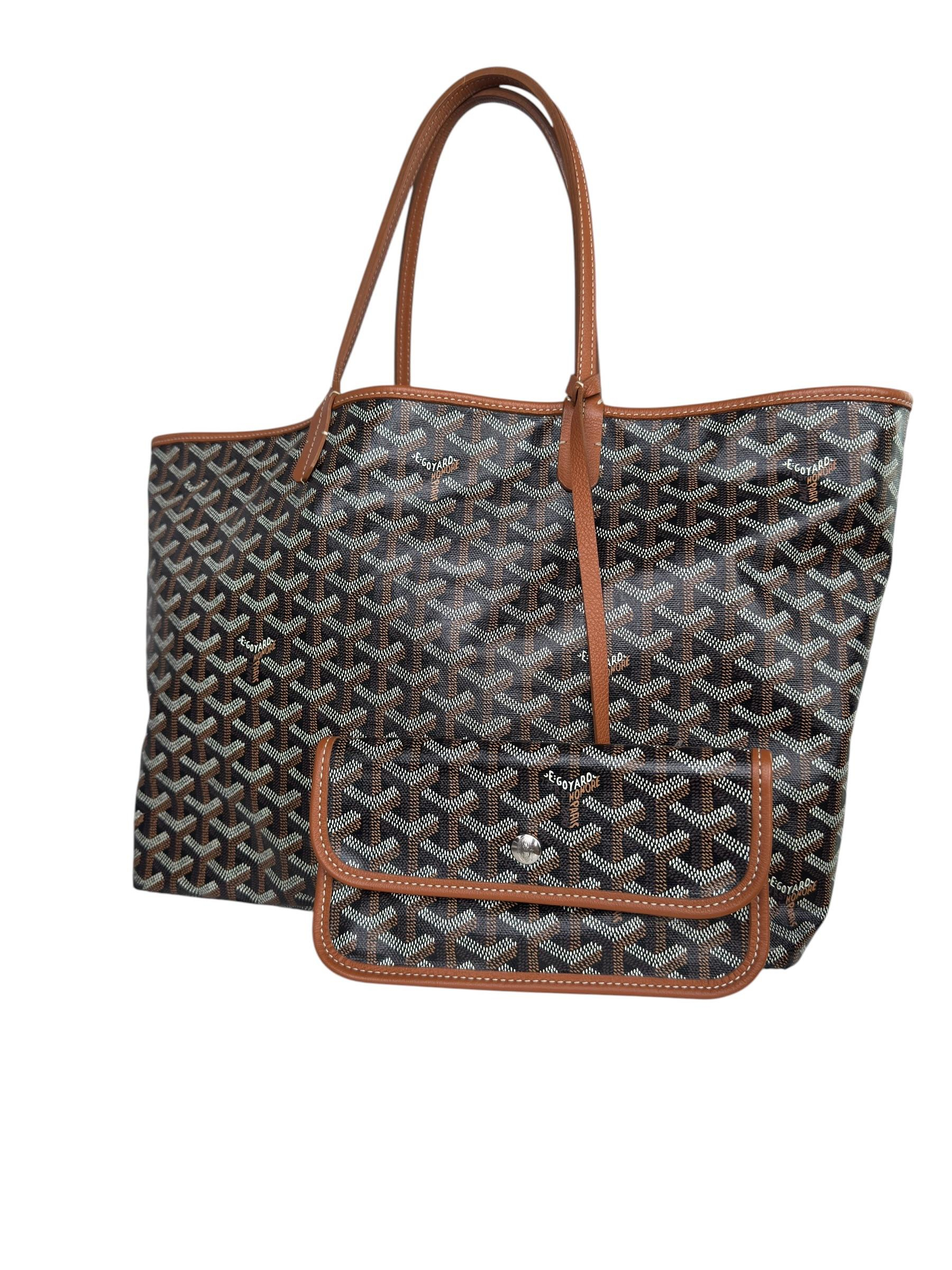 GOYARD BROWN SAINT LOUIS PM TOTE