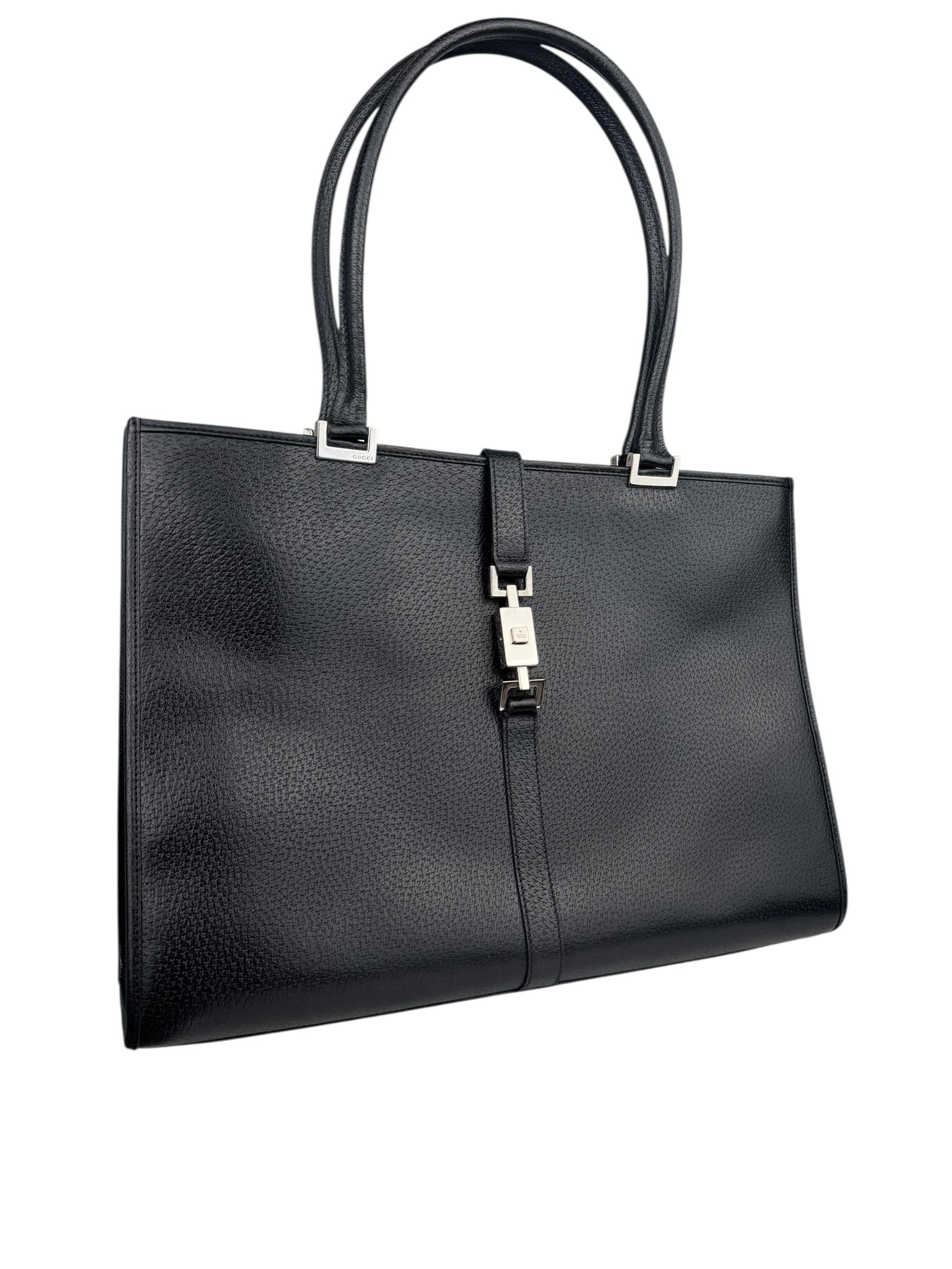 GUCCI 2WAY LEATHER JACKIE BAG