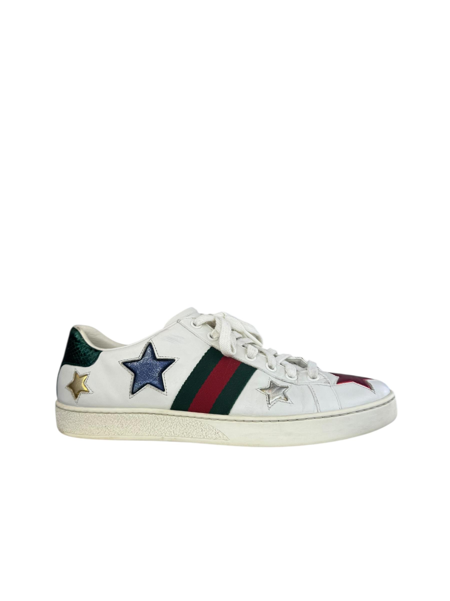 GUCCI ACE GG STAR SNEAKERS