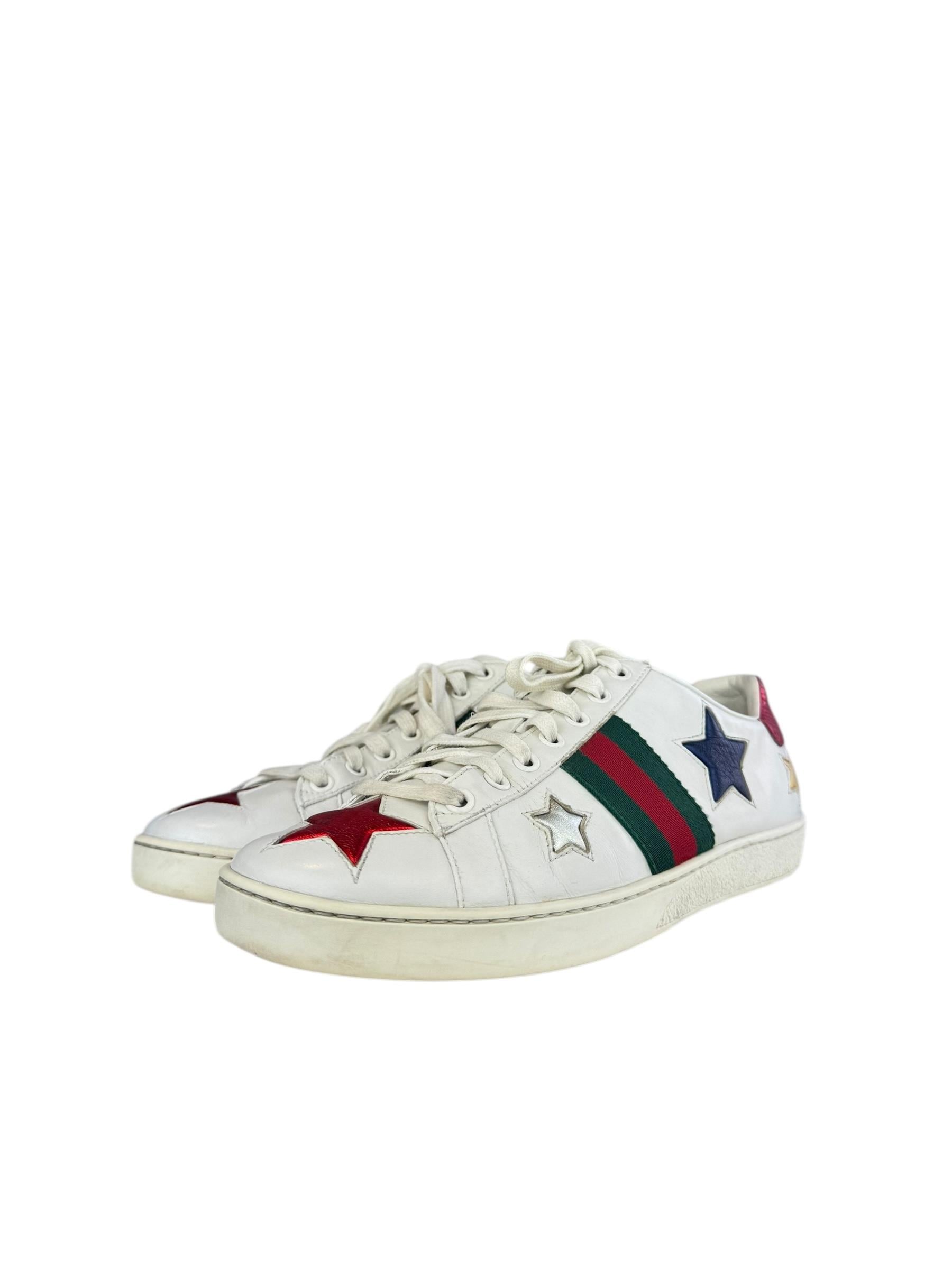 GUCCI ACE GG STAR SNEAKERS