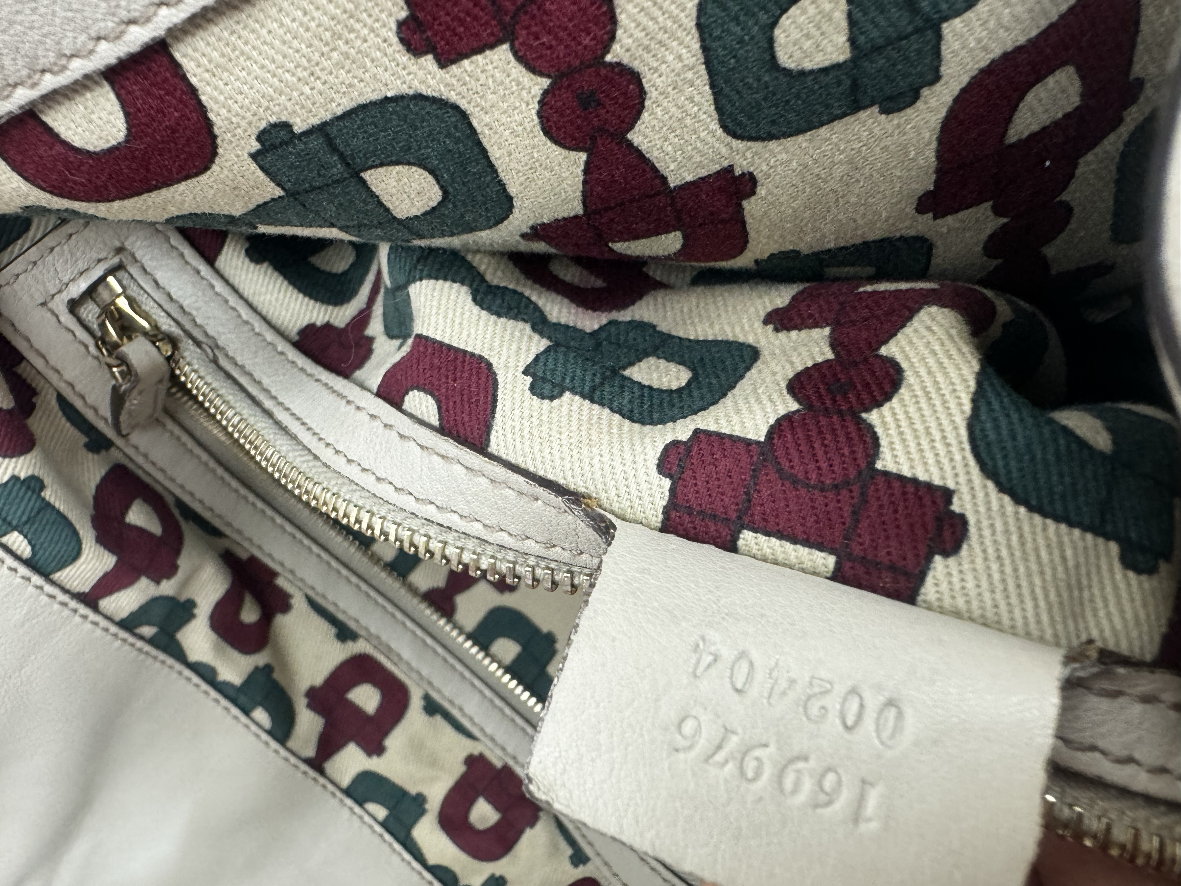 GUCCI BEIGE LEATHER GG BAMBOO