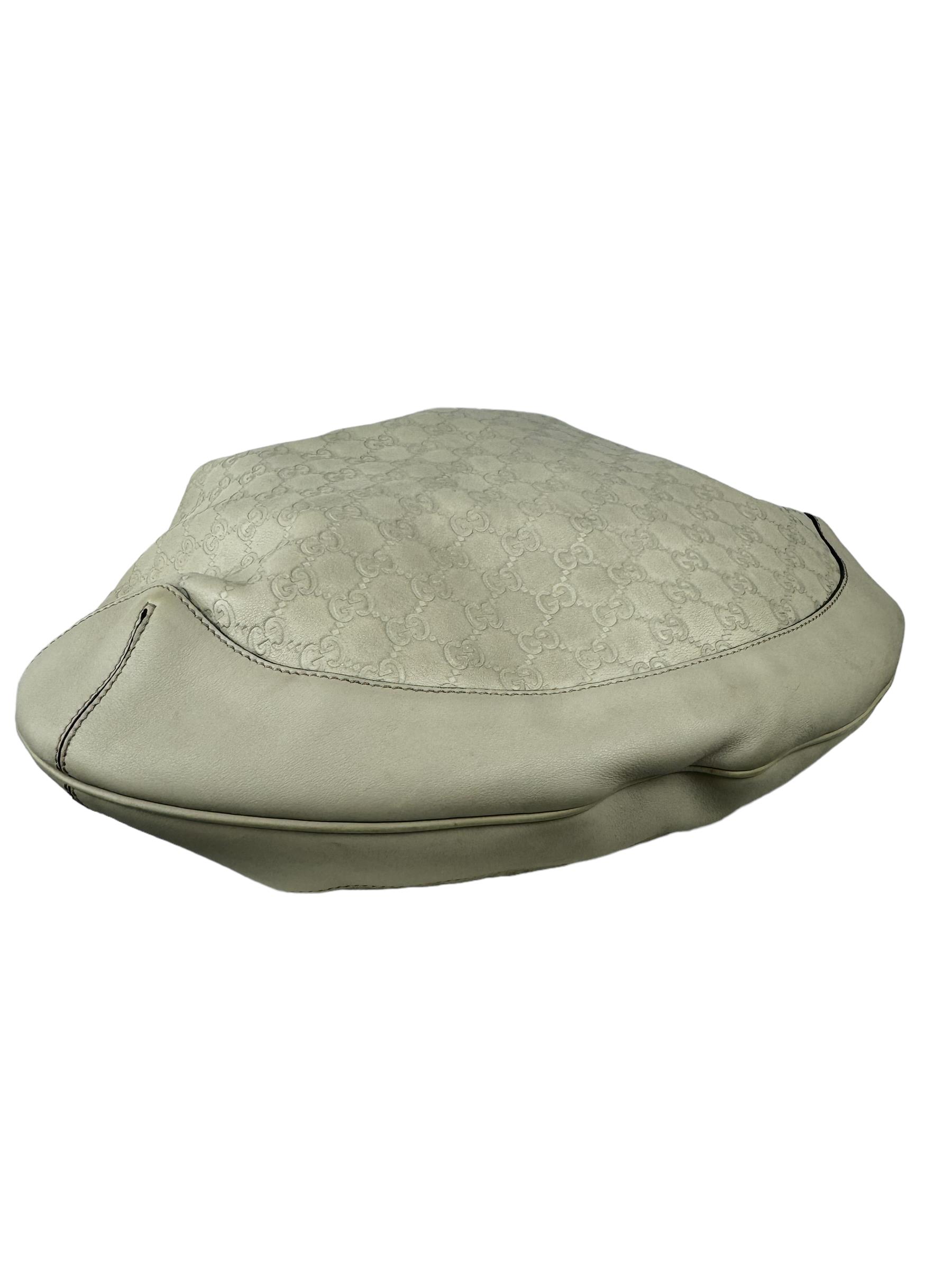 GUCCI BEIGE LEATHER GG BAMBOO