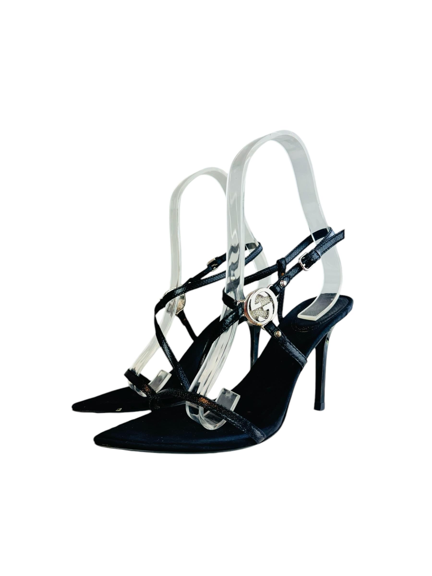 GUCCI BLACK COURTS HEELS