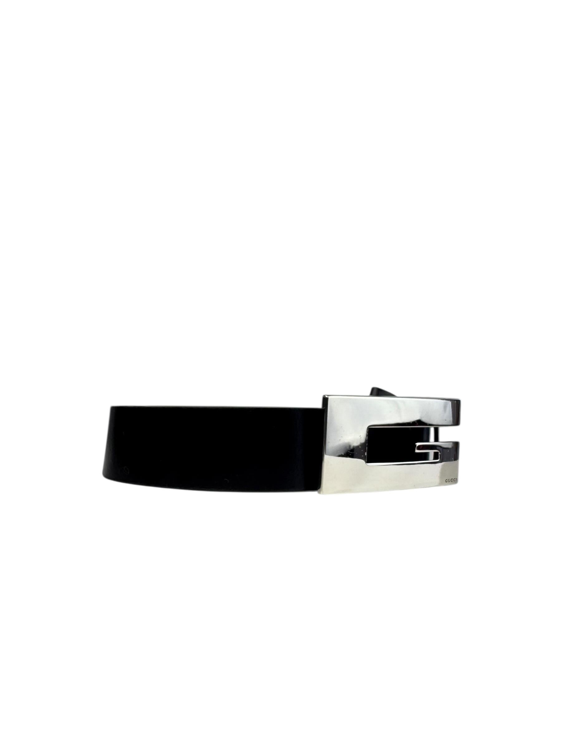 GUCCI BLACK G LOGO BELT