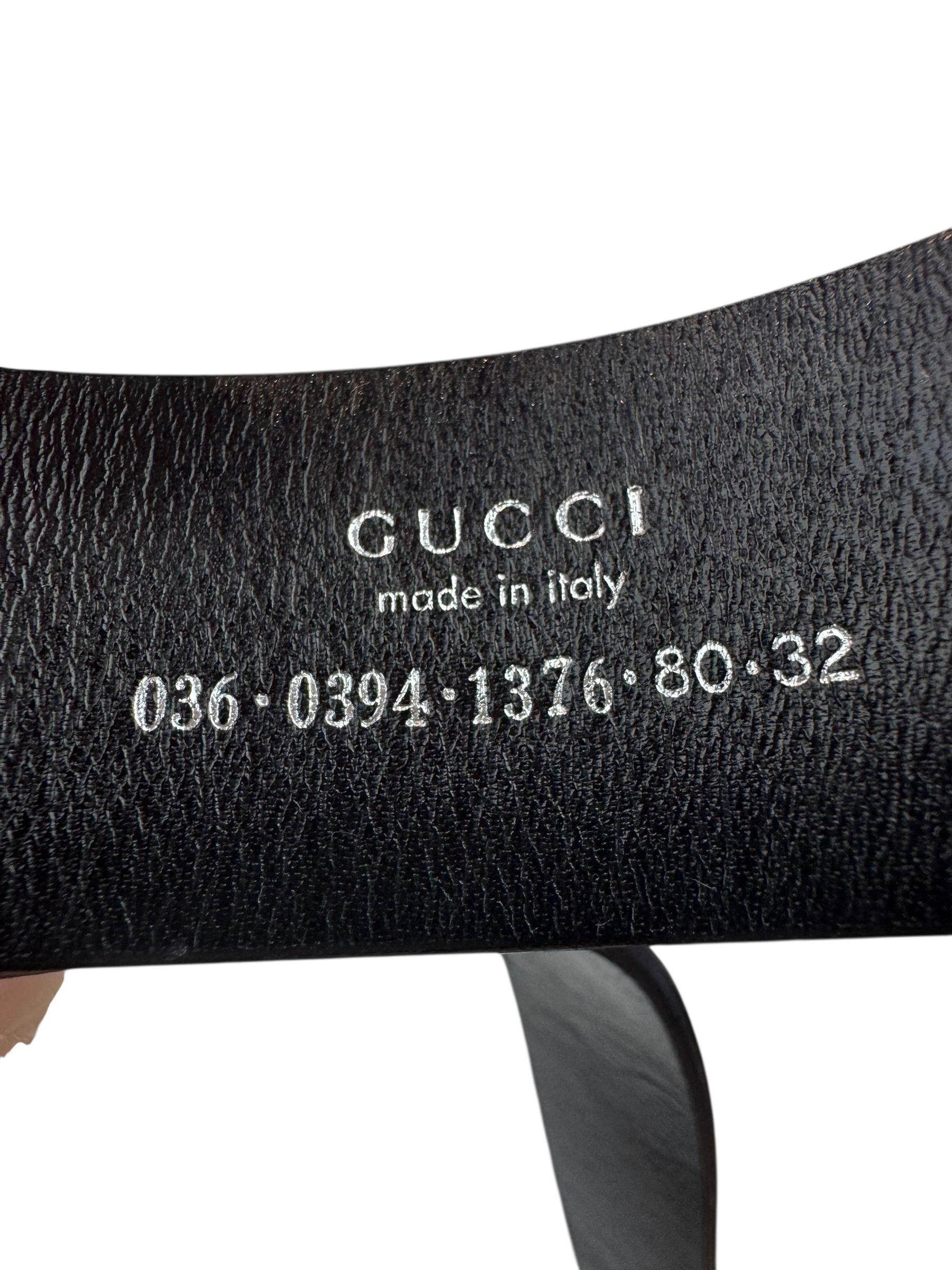 GUCCI BLACK G LOGO BELT