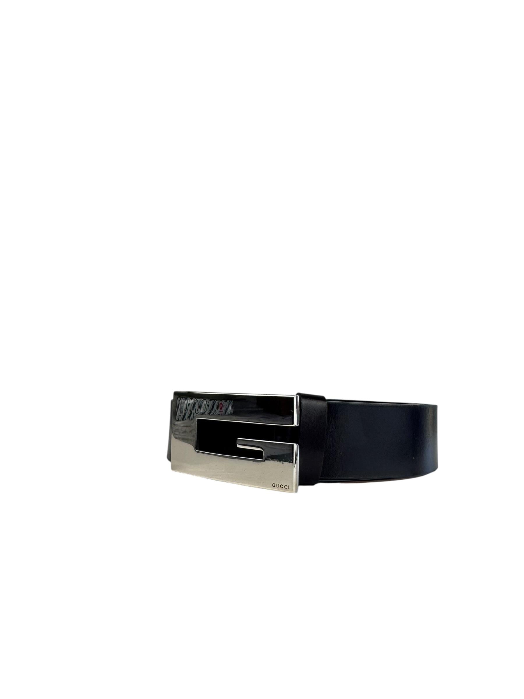GUCCI BLACK G LOGO BELT