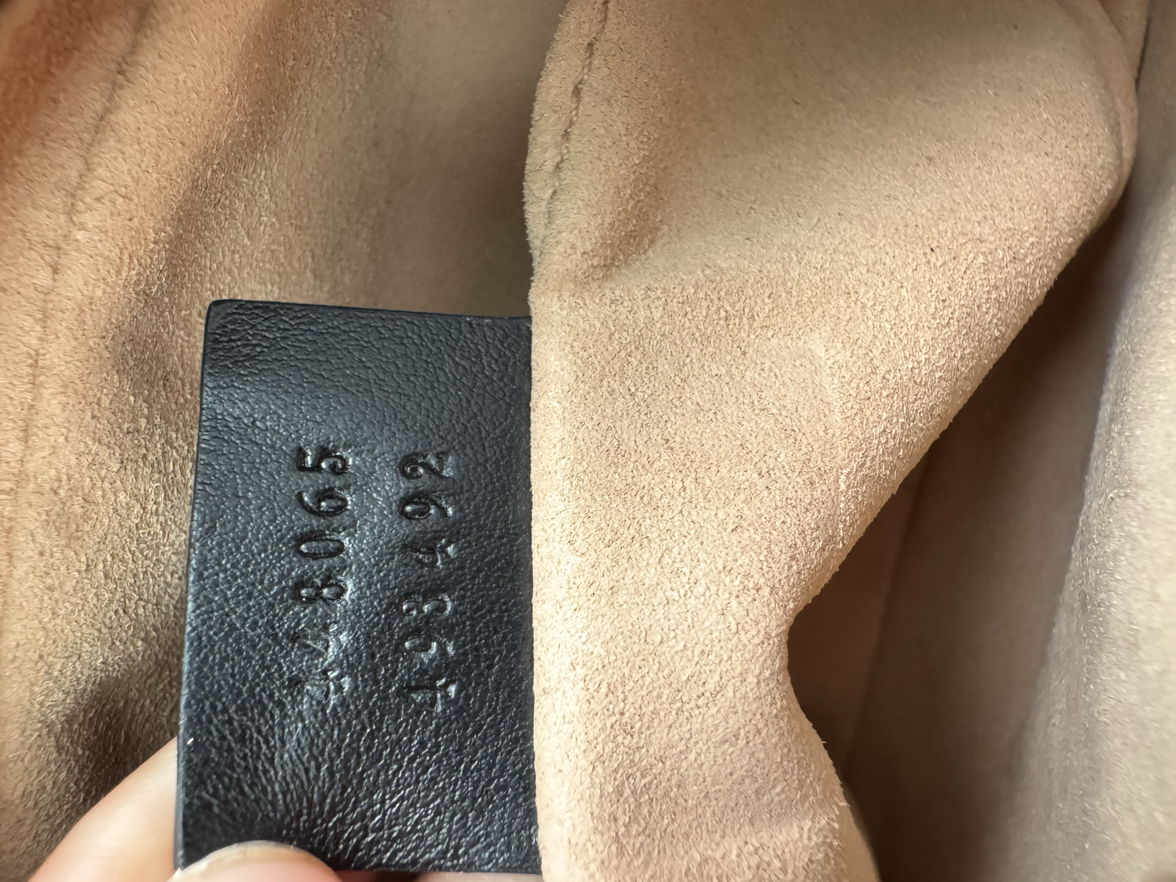 GUCCI BLACK GG MARMONT SMALL BAG