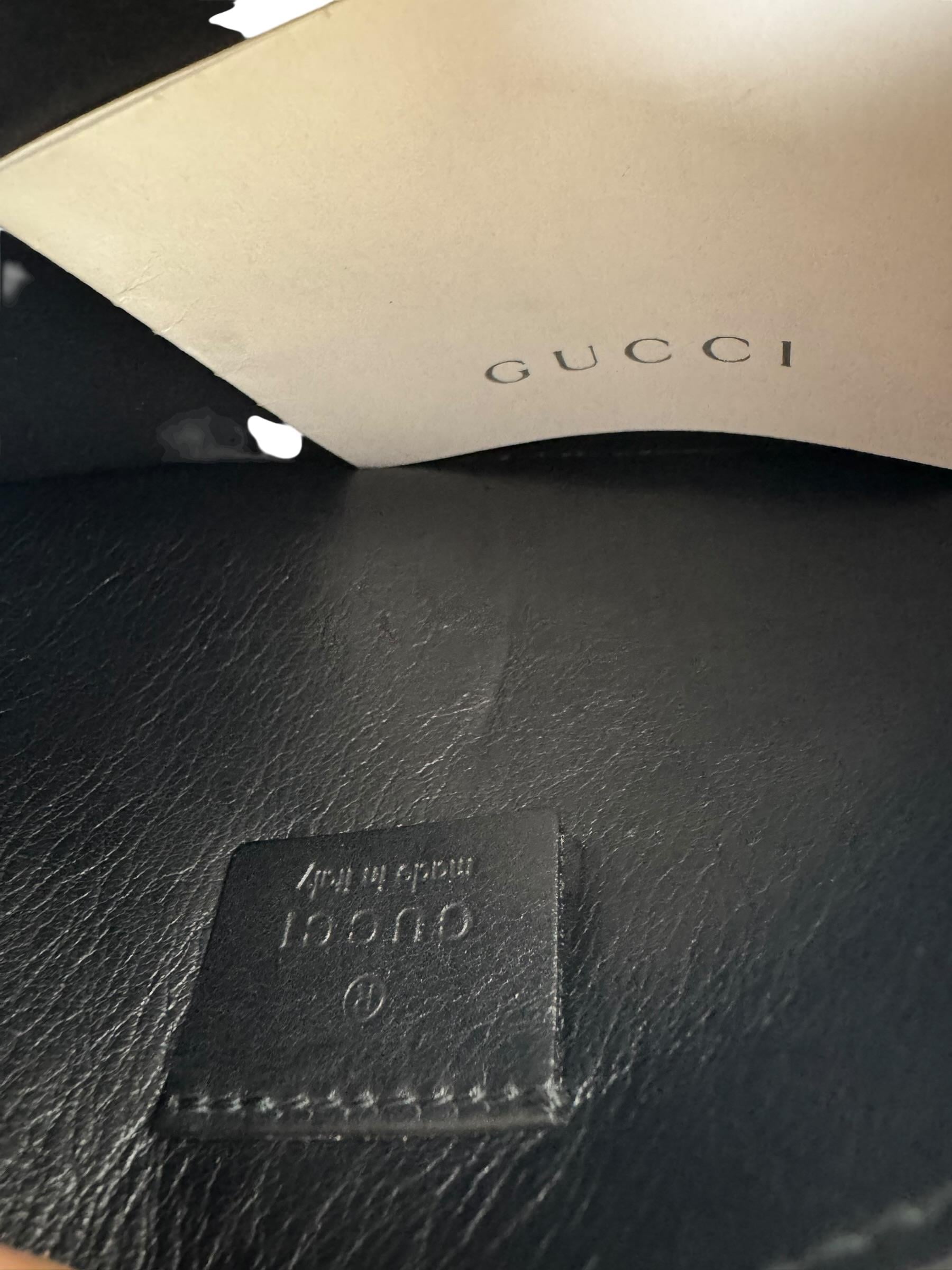 GUCCI BLACK GUCCISSIMA SHOULDER BAG