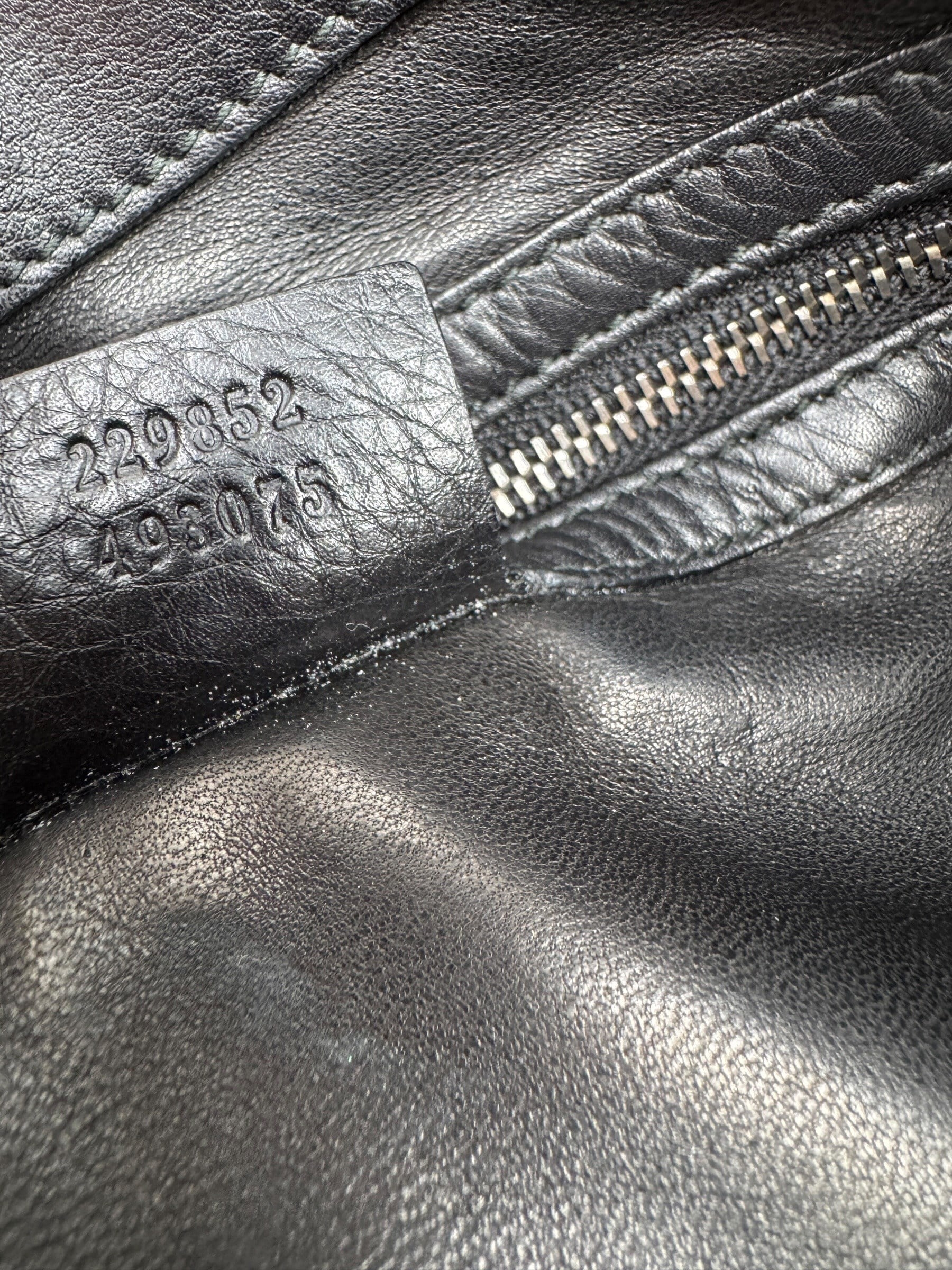 GUCCI BLACK HORSEBIT ICON TOTE BAG