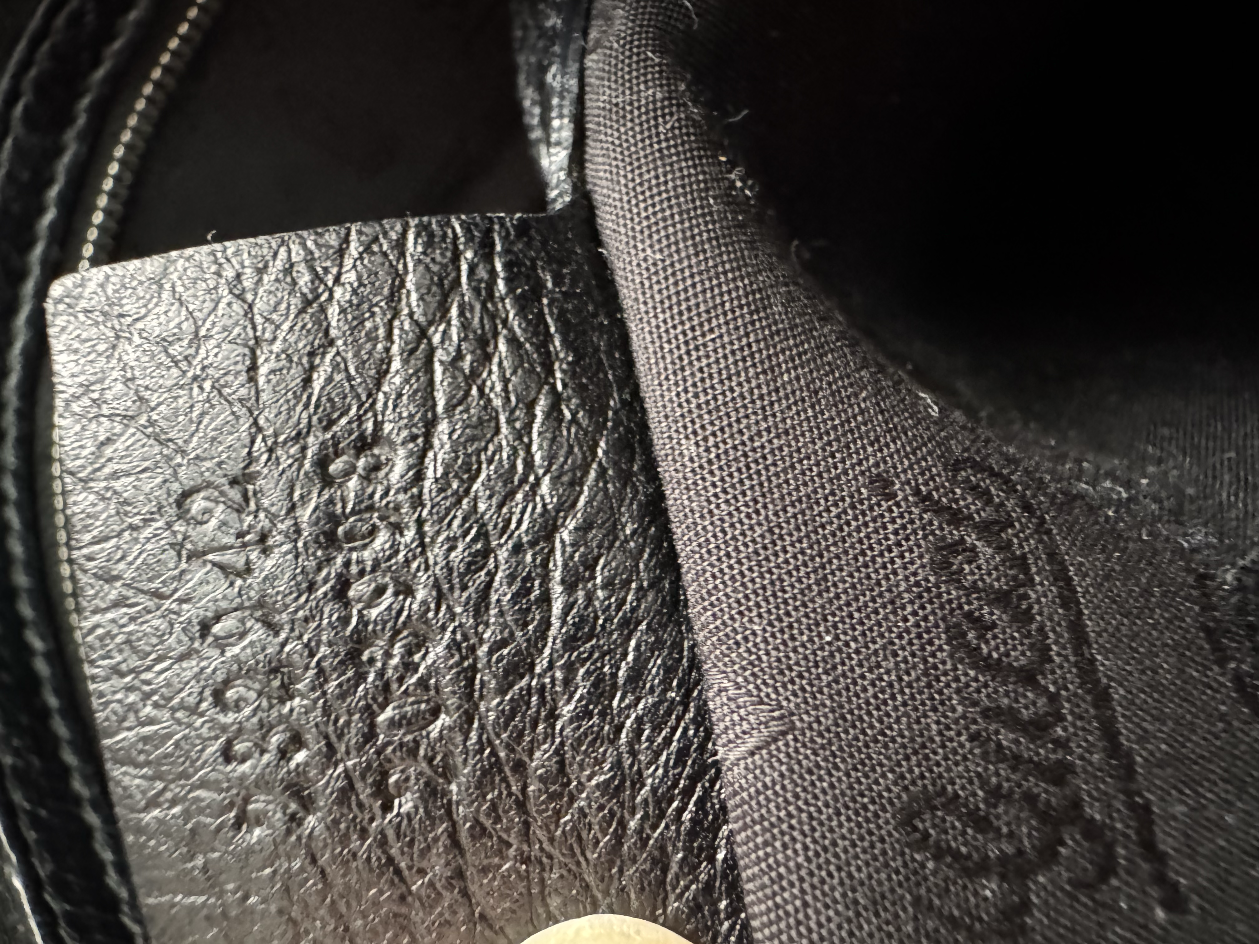 GUCCI BLACK LEATHER BAMBOO BAG 