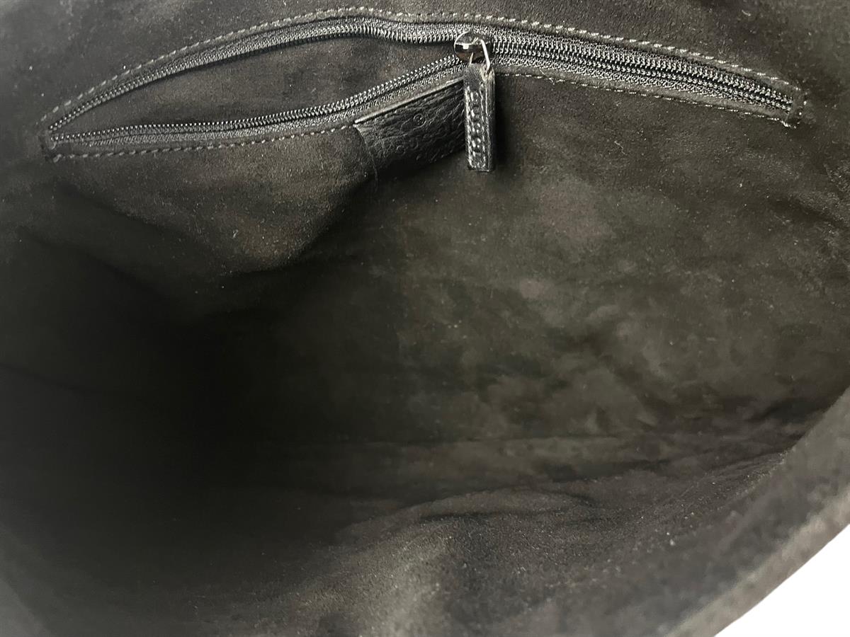 GUCCI BLACK LEATHER JACKIE BAG