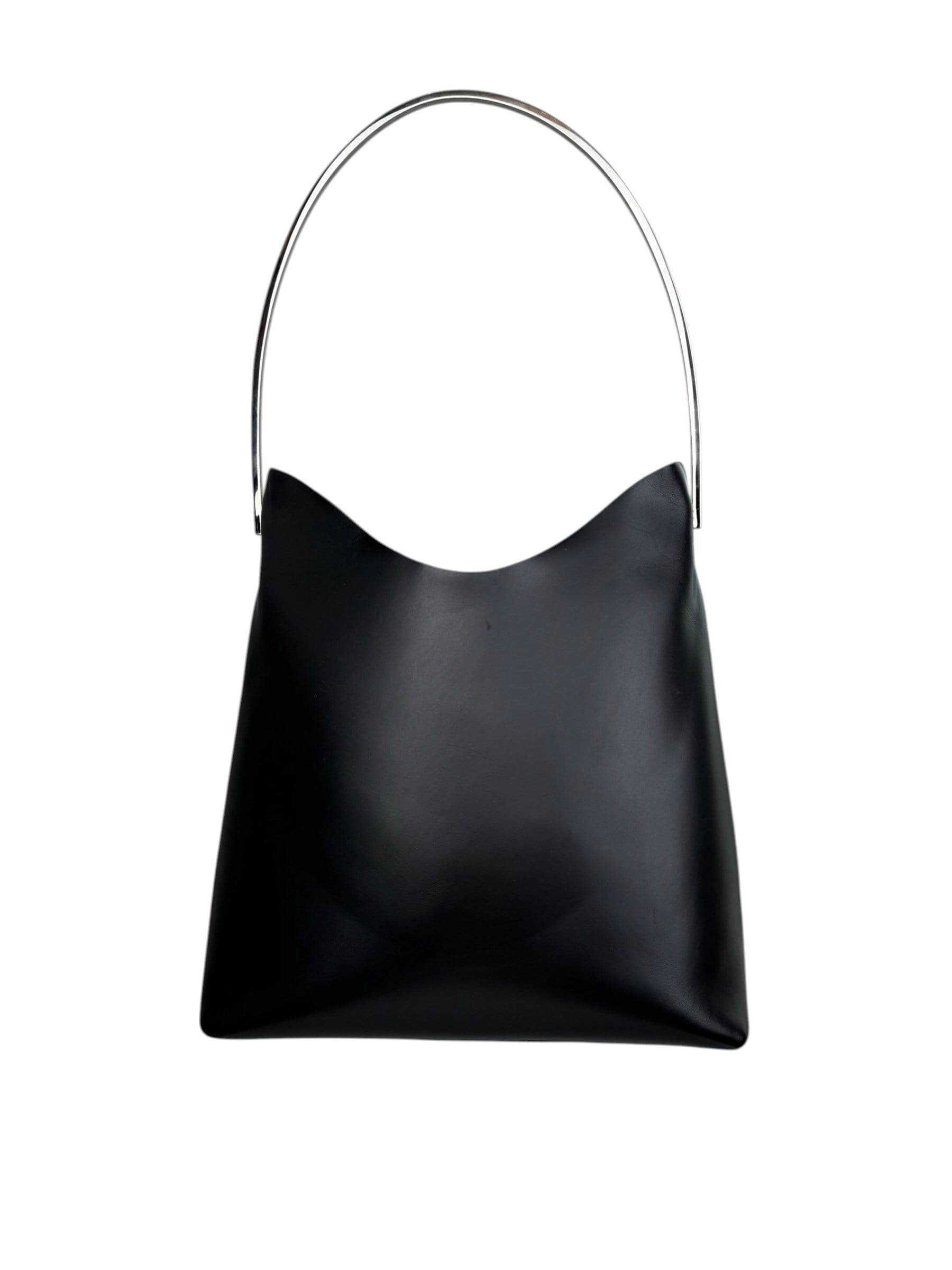 GUCCI BLACK LEATHER SHOULDER BAG