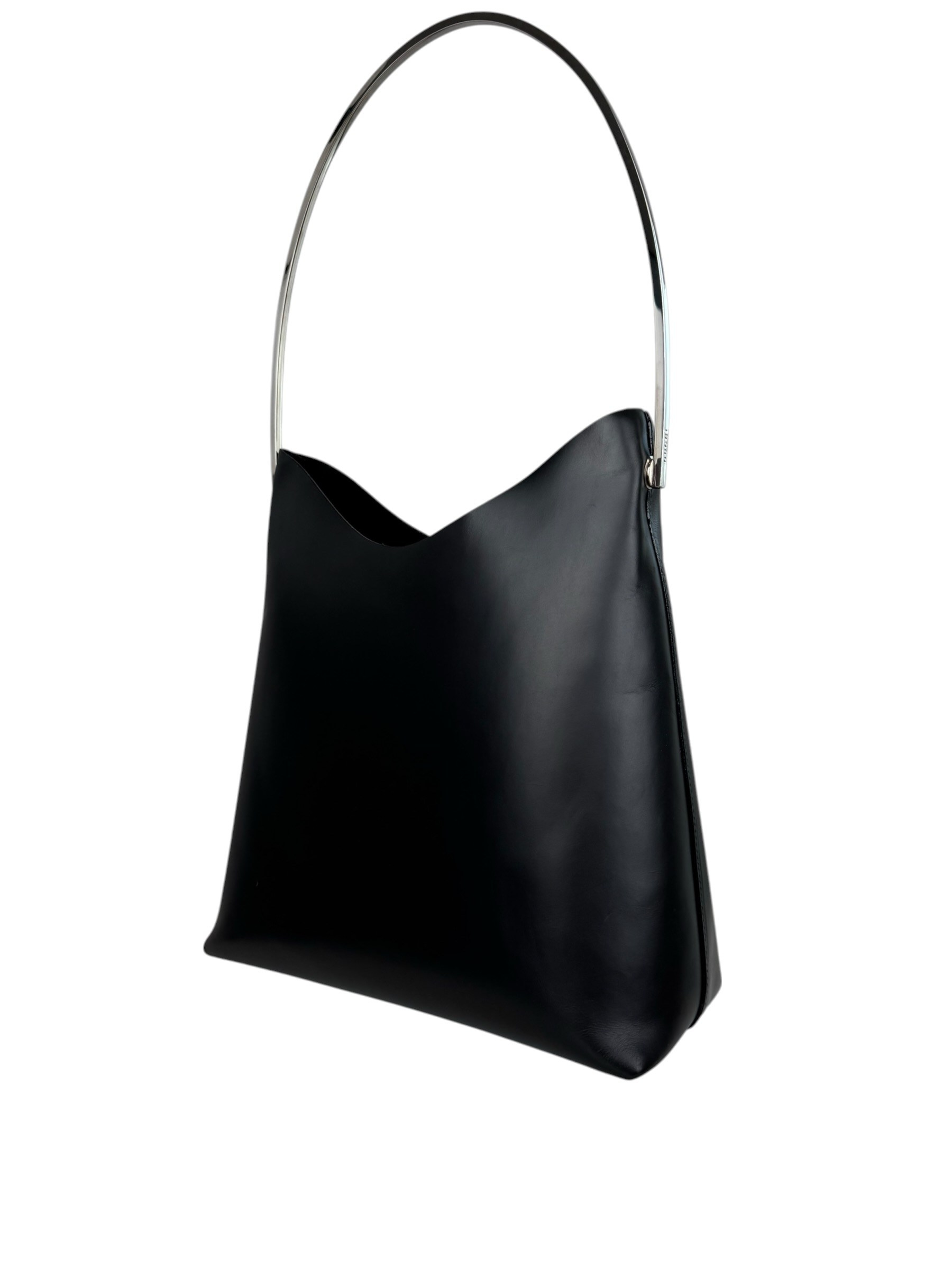 GUCCI BLACK LEATHER SHOULDER BAG