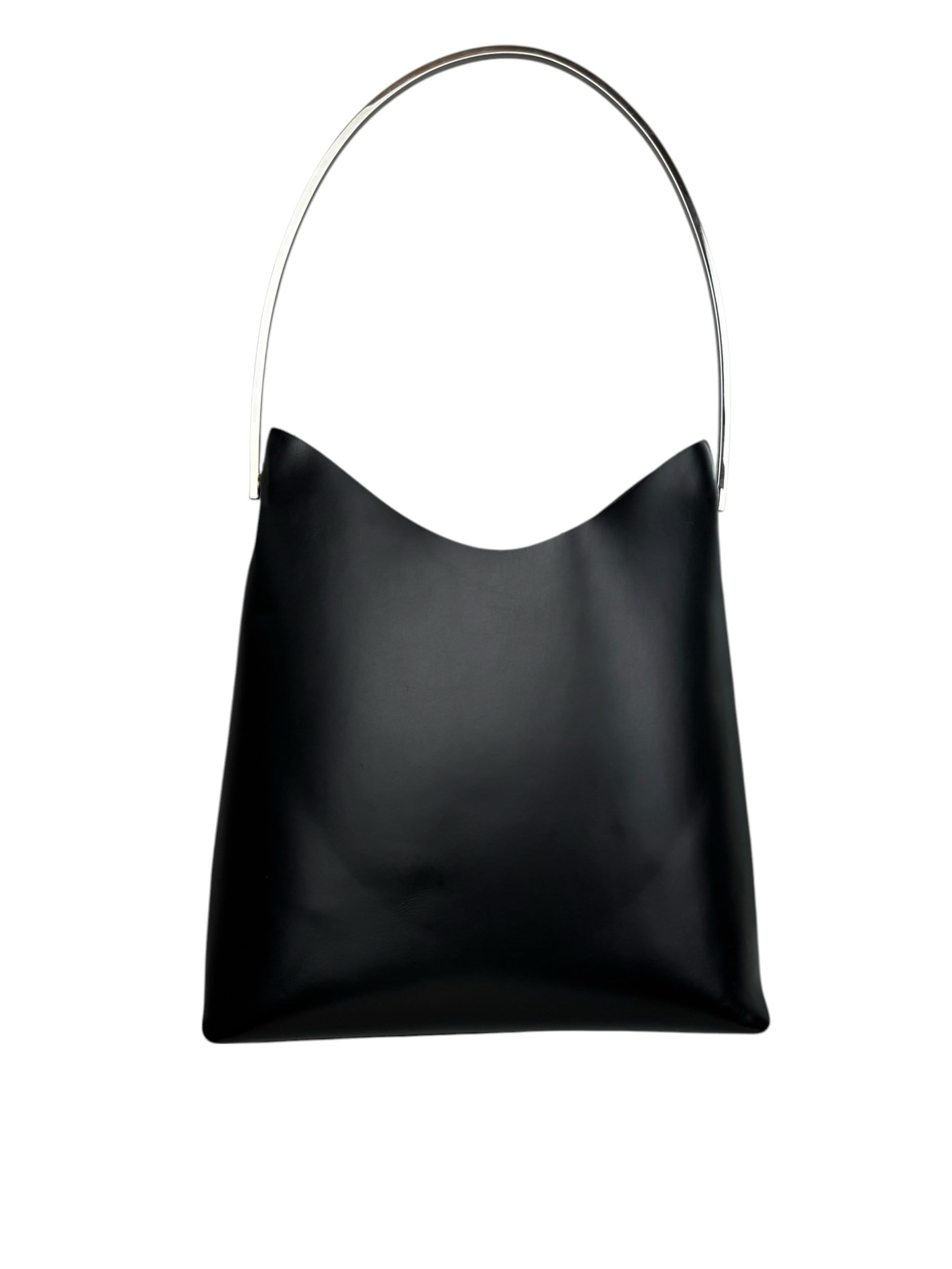 GUCCI BLACK LEATHER SHOULDER BAG