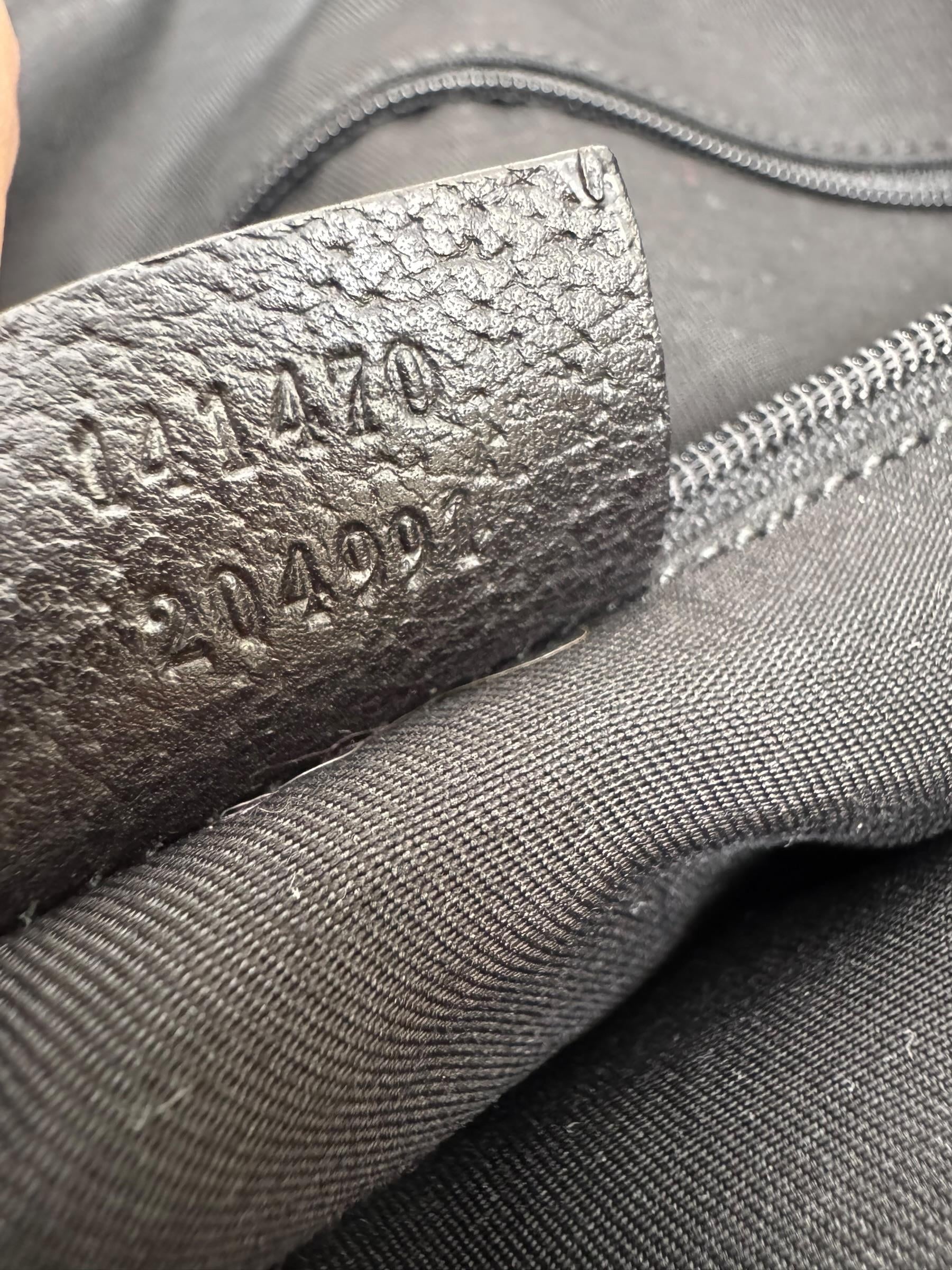 GUCCI BLACK MONOGRAM TOTE BAG