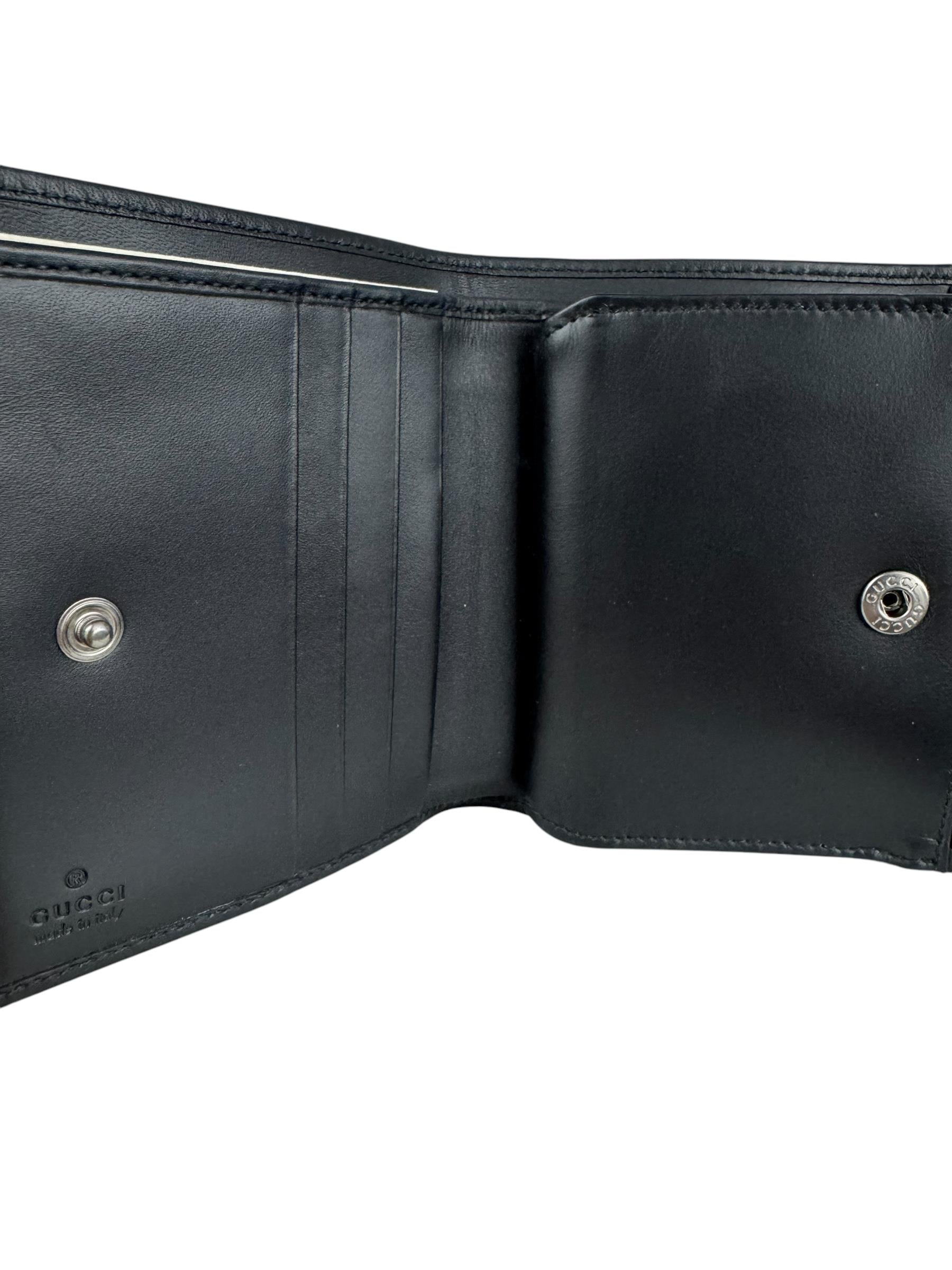 GUCCI BLACK MONOGRAM WALLET