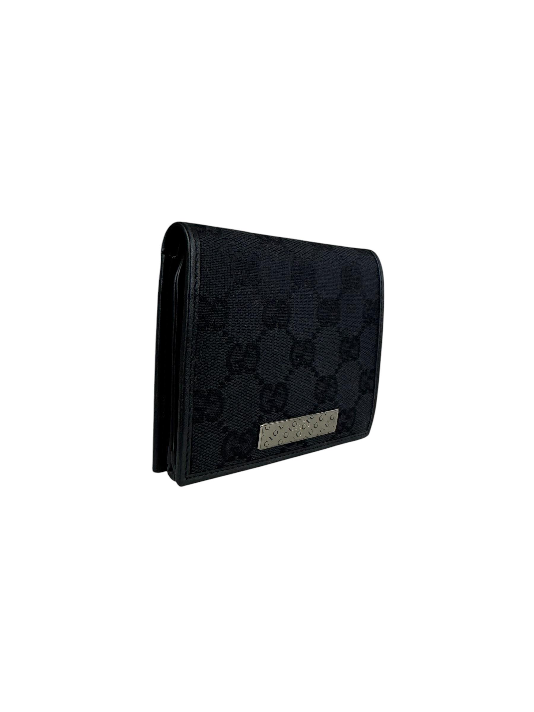 GUCCI BLACK MONOGRAM WALLET