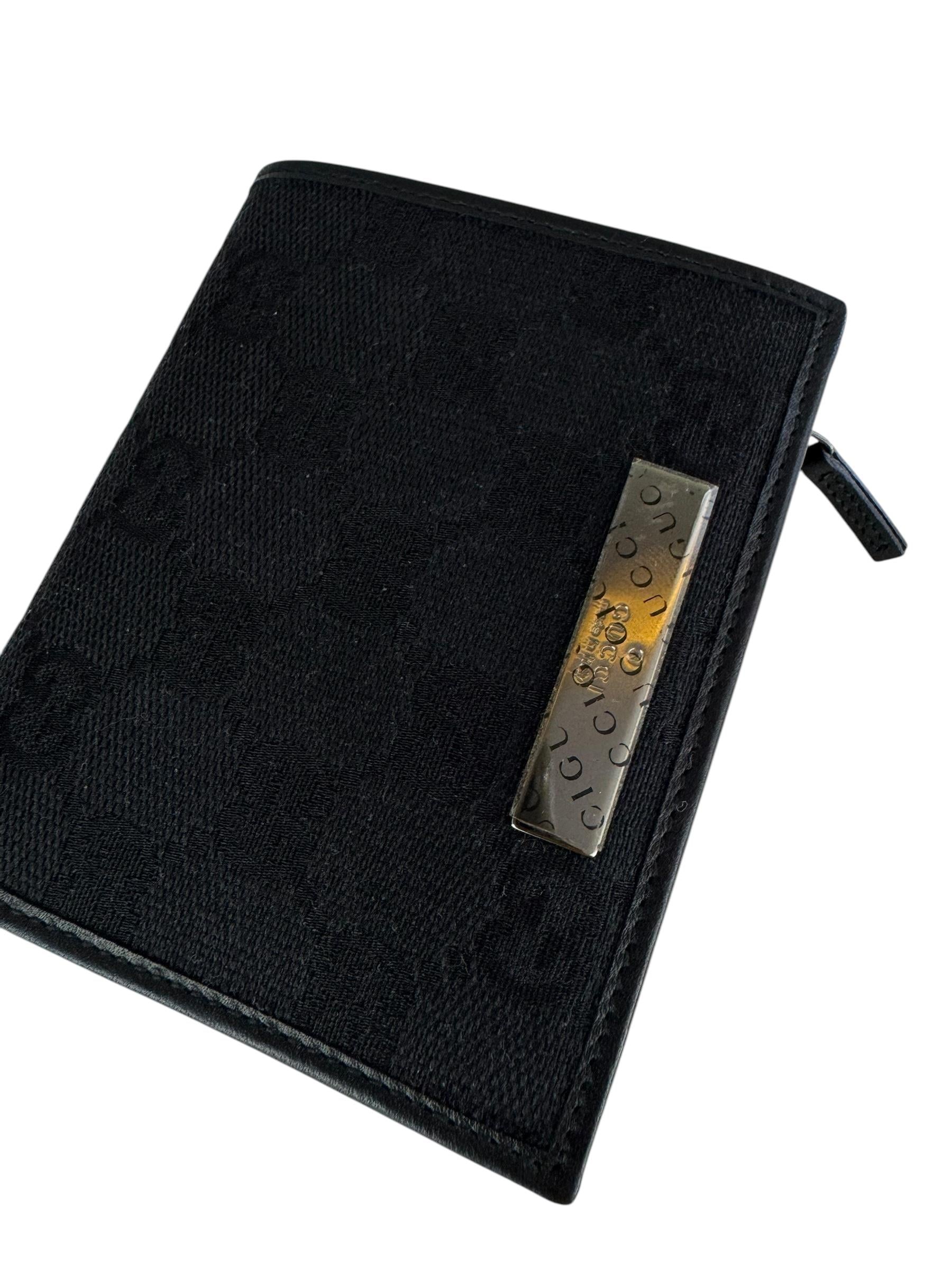 GUCCI BLACK MONOGRAM WALLET