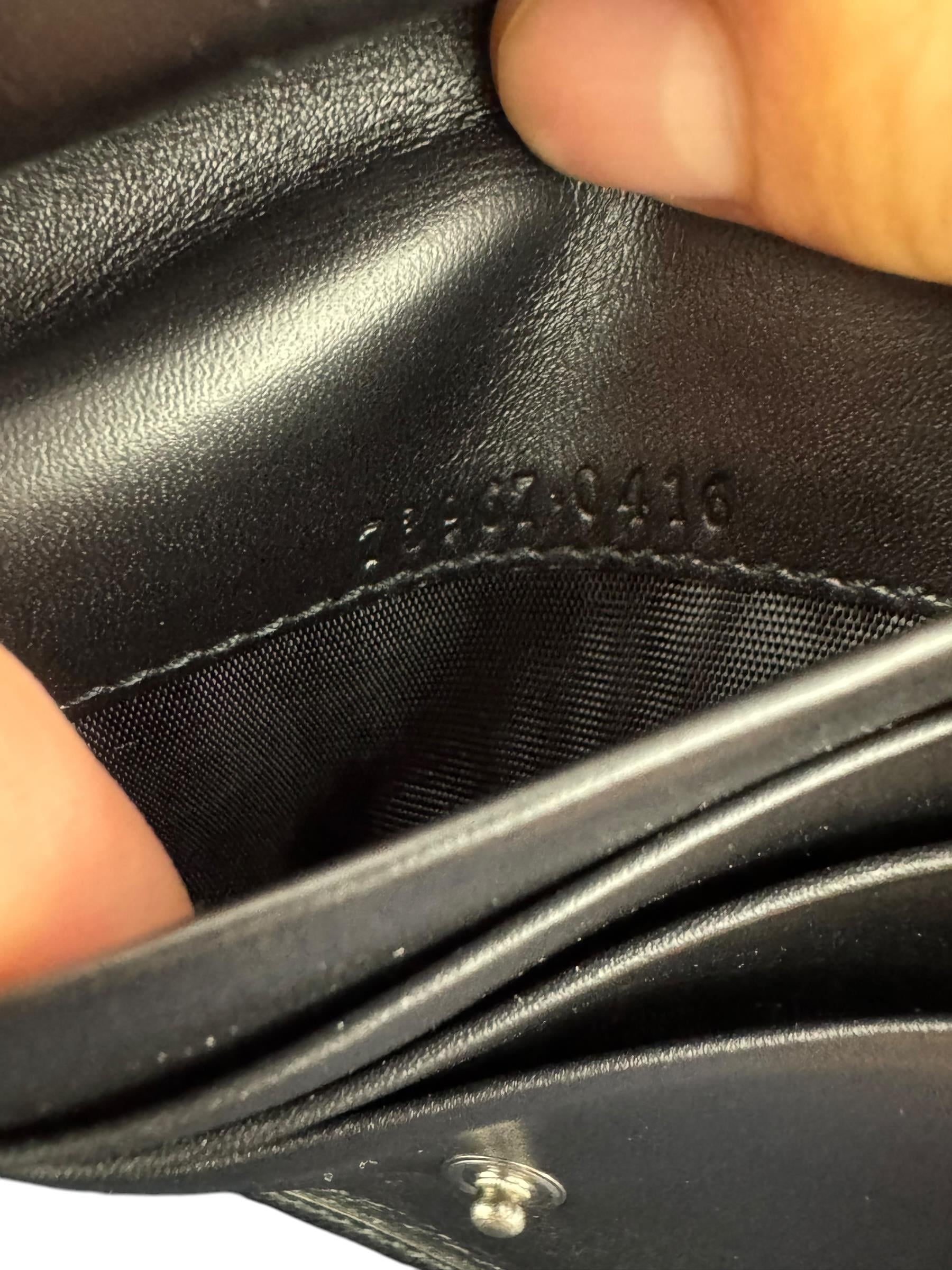 GUCCI BLACK MONOGRAM WALLET