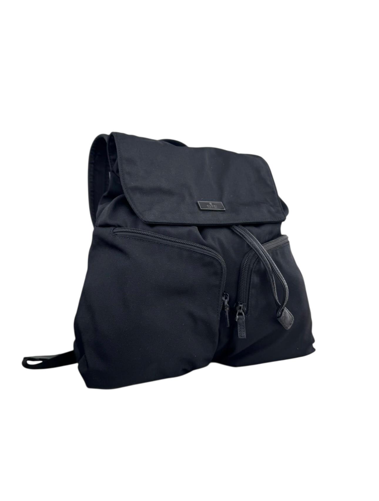 GUCCI BLACK NYLON BACKPACK