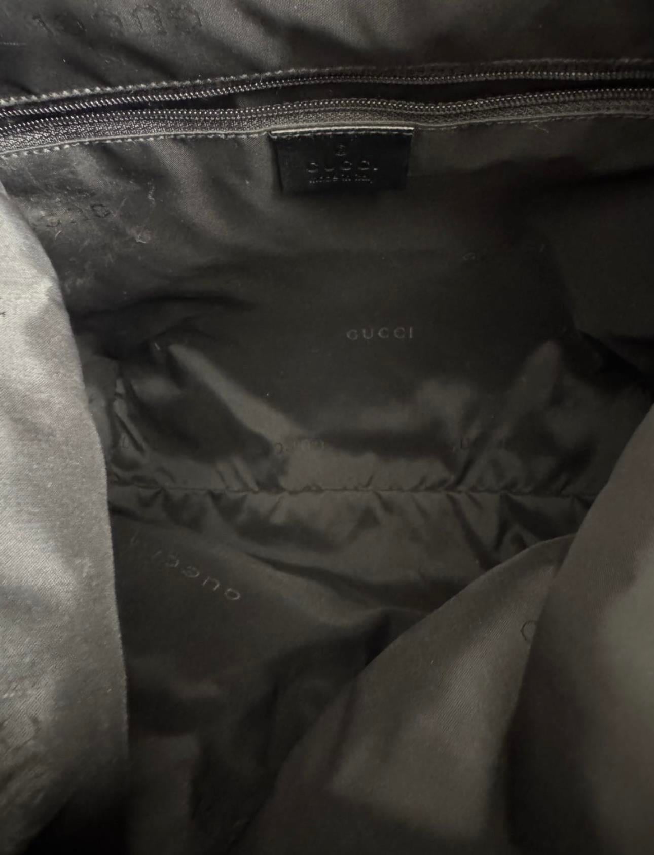 GUCCI BLACK NYLON BACKPACK